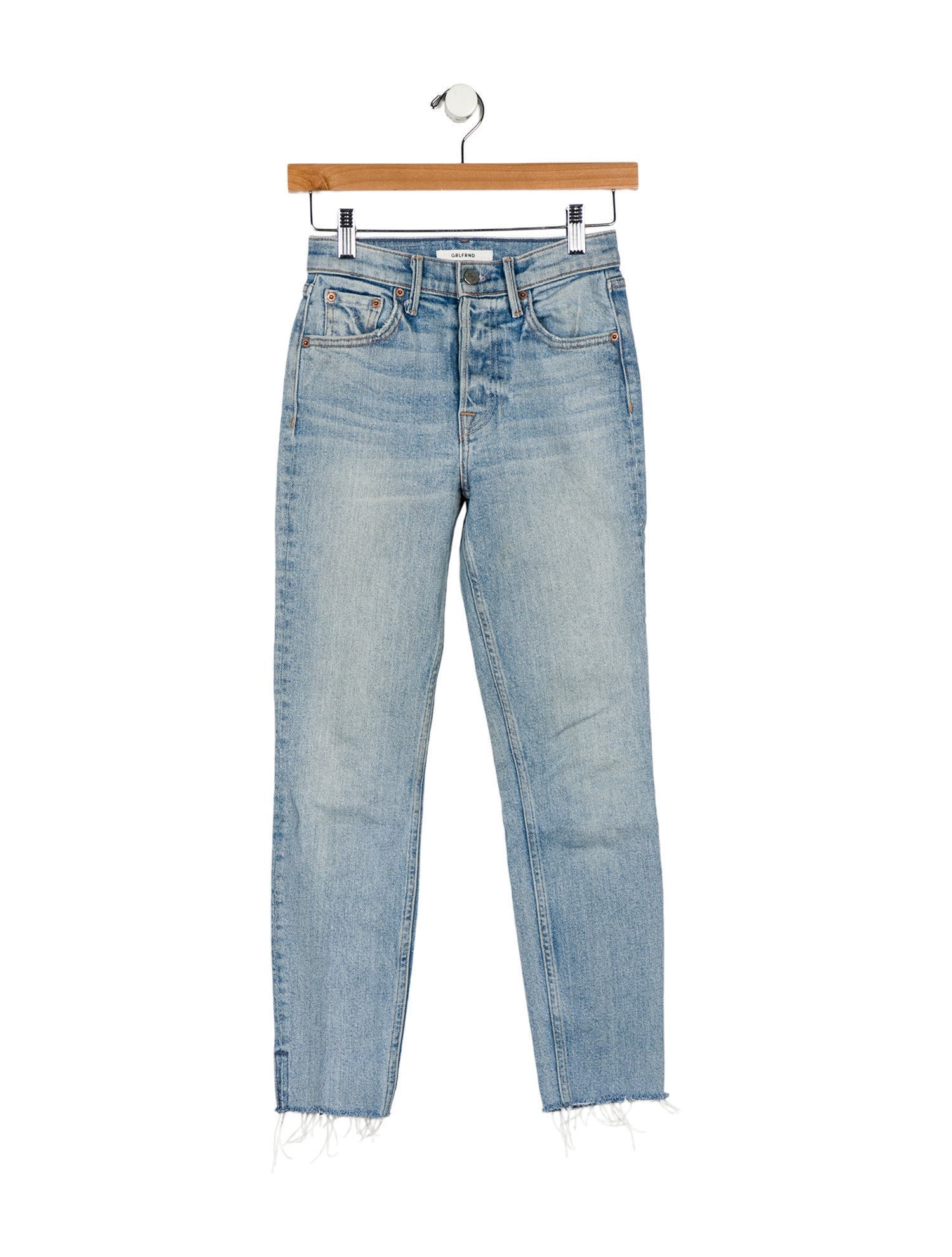 GRLFRND Mid-Rise Skinny Leg Jeans