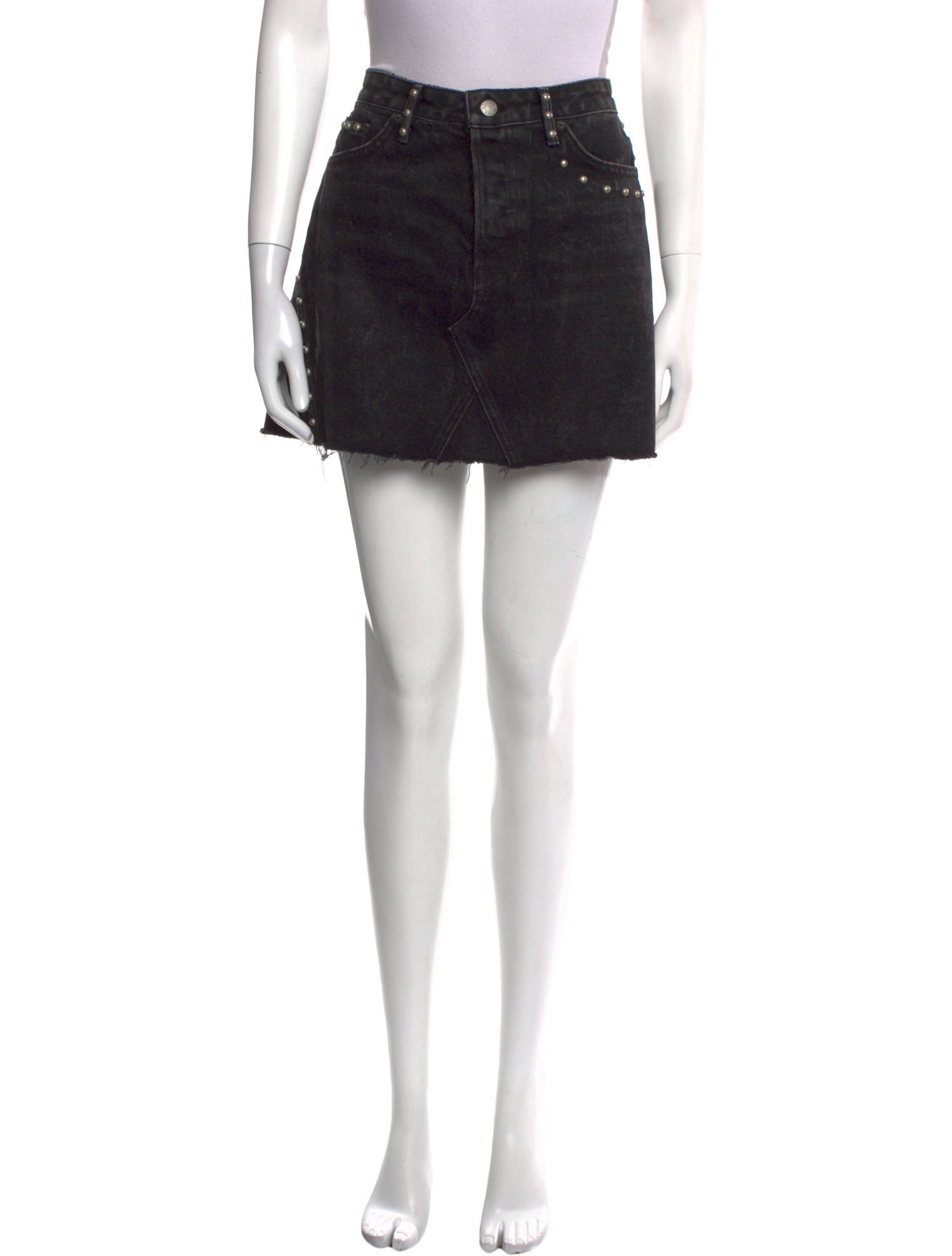 GRLFRND Distressed Accents Mini Skirt