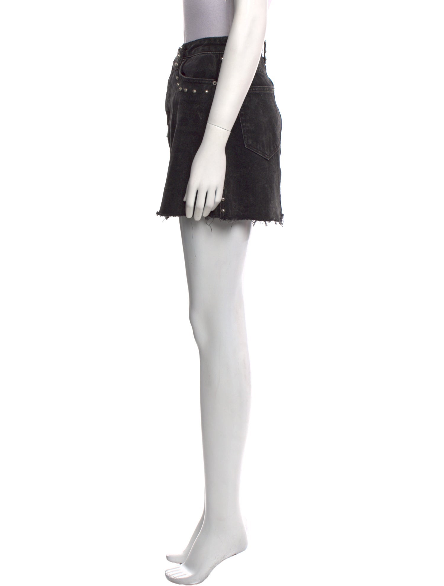 GRLFRND Distressed Accents Mini Skirt