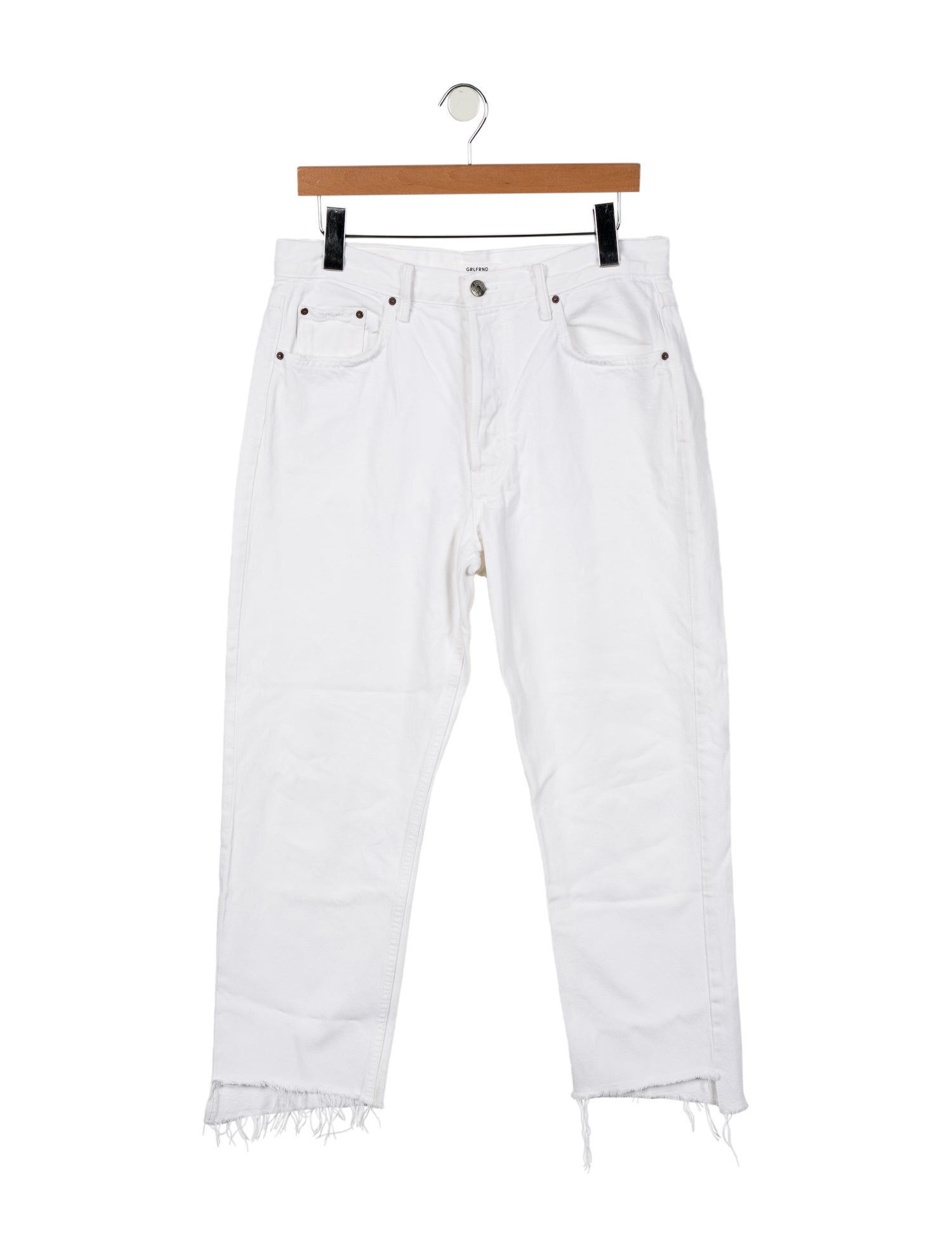 GRLFRND High-Rise Straight Leg Jeans