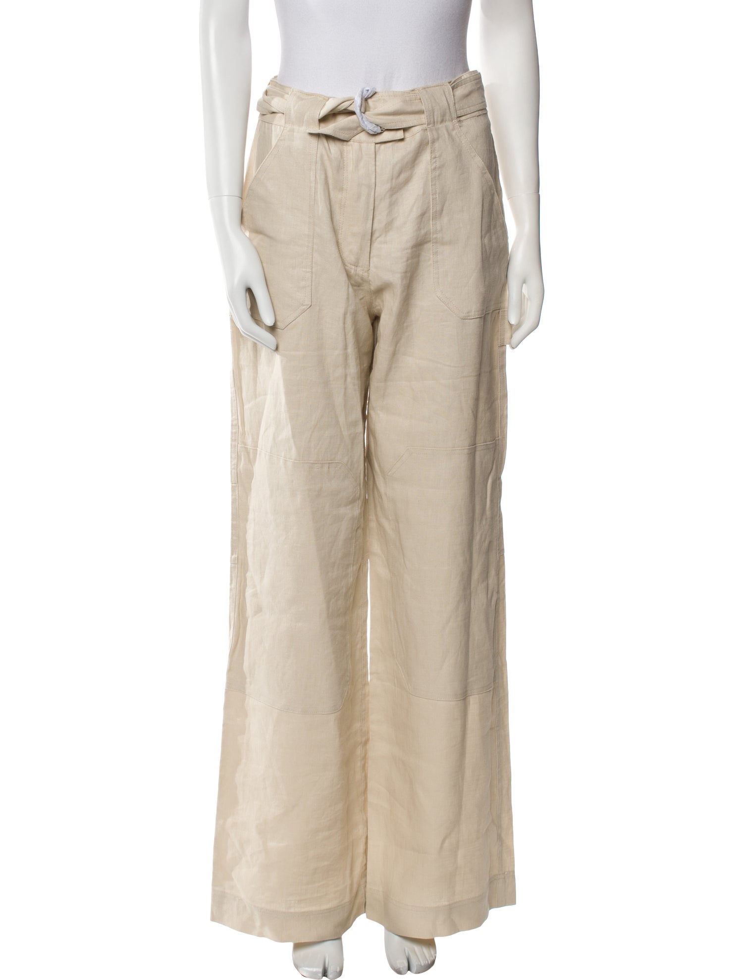 GRLFRND Linen Wide Leg Pants