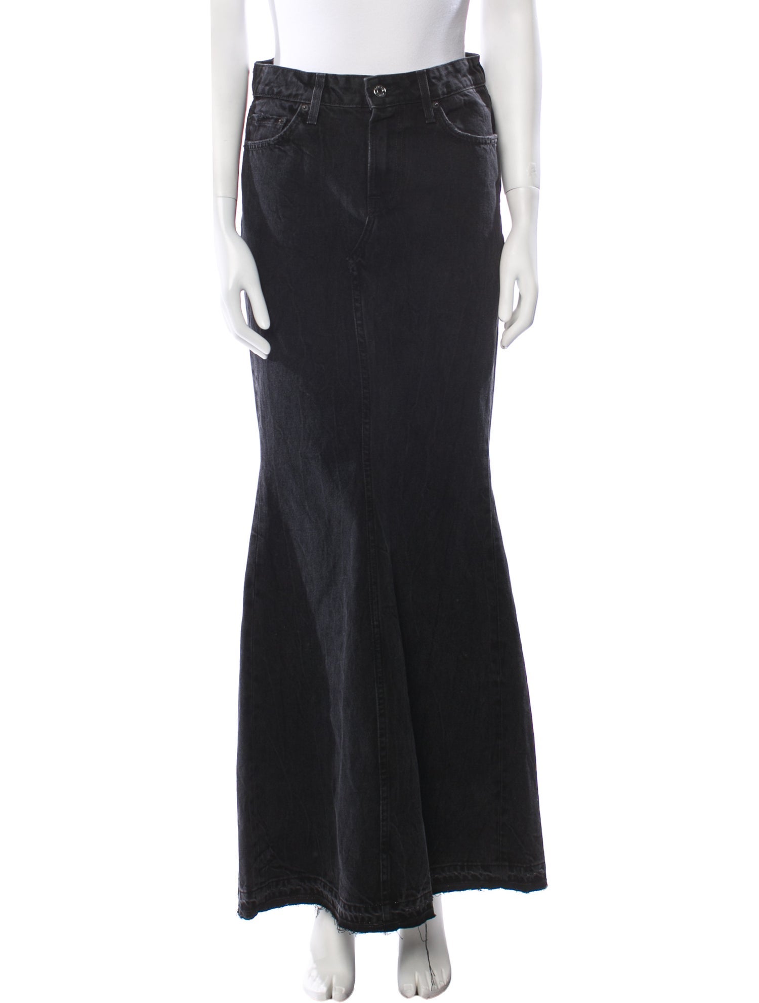 GRLFRND Distressed Accents Long Skirt