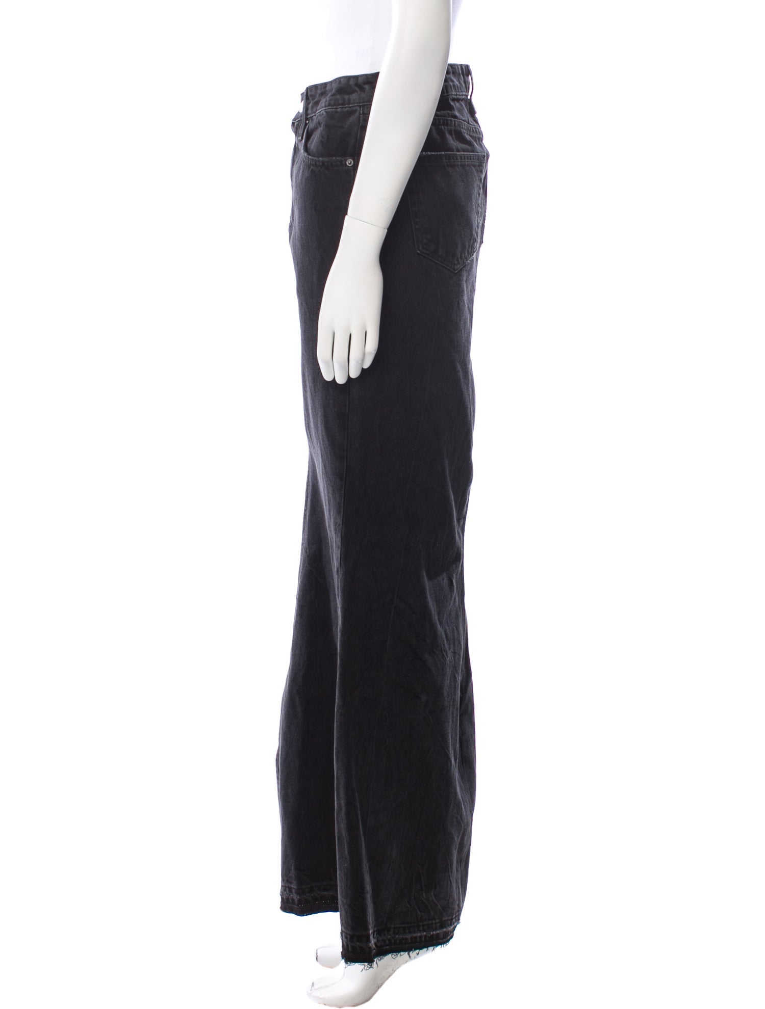 GRLFRND Distressed Accents Long Skirt