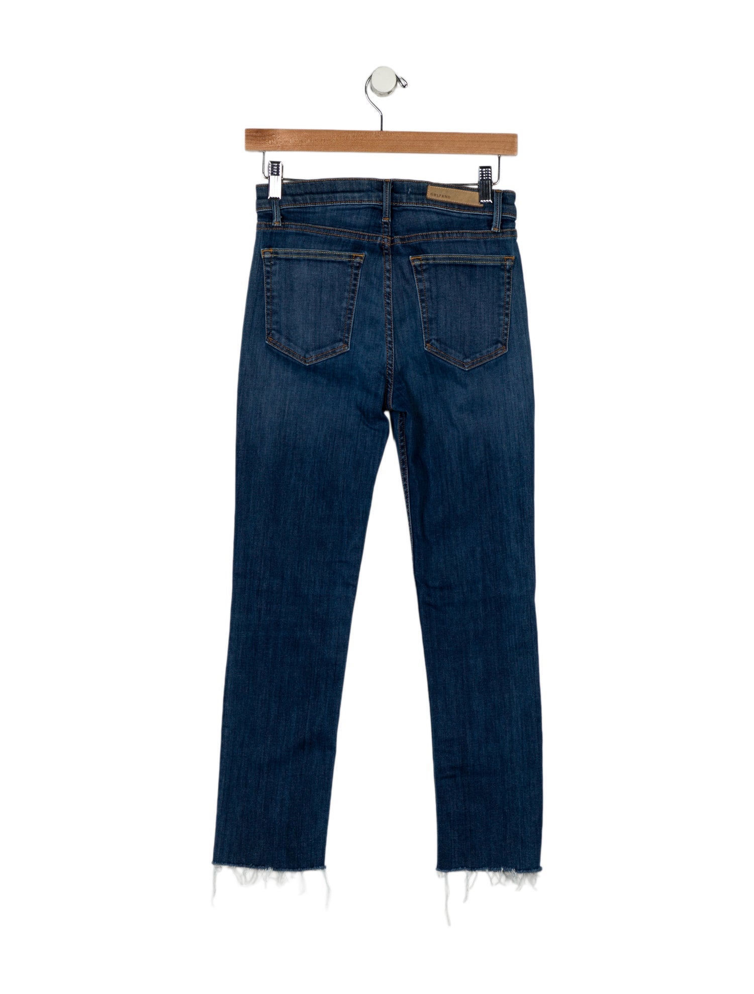 GRLFRND Mid-Rise Straight Leg Jeans