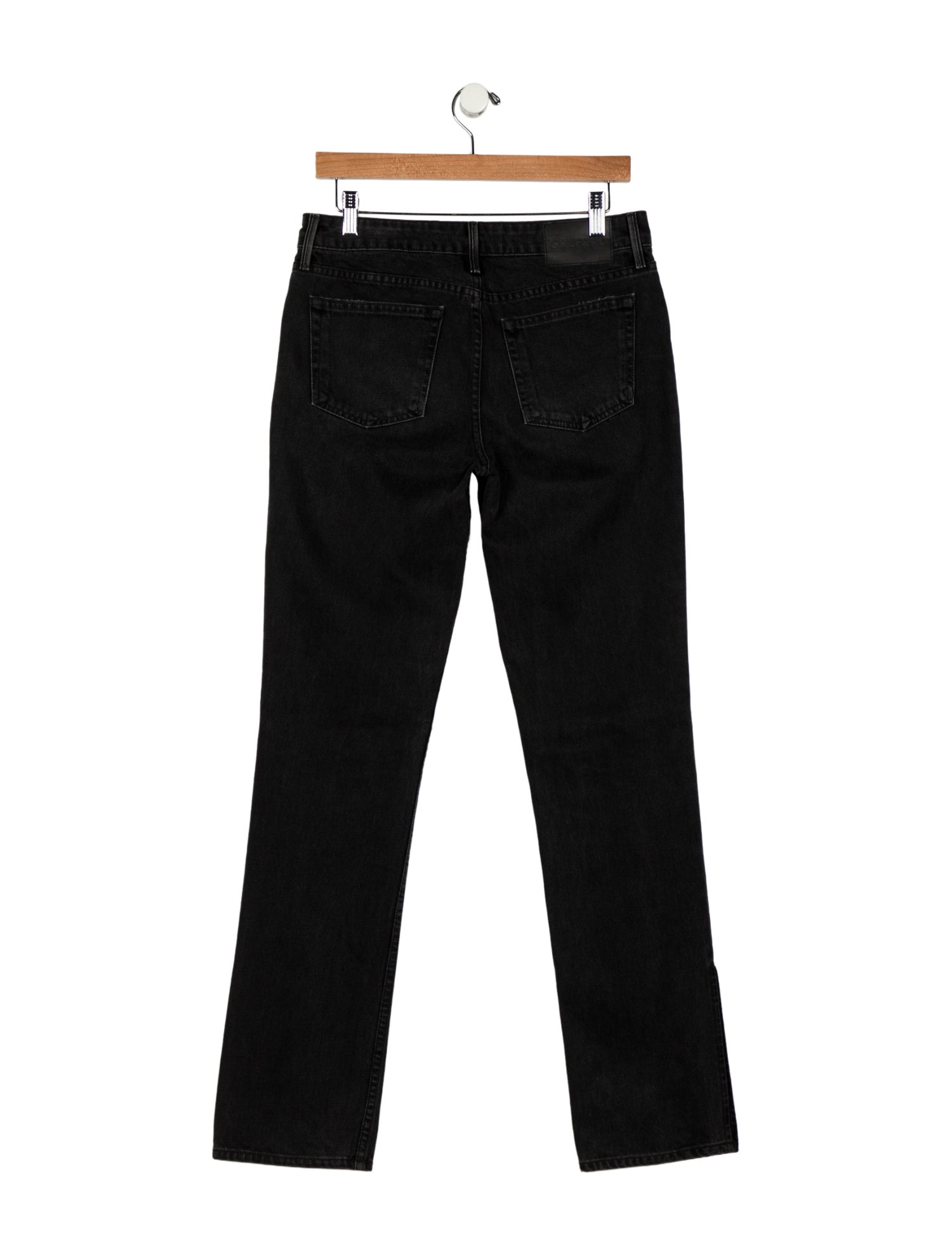 GRLFRND Mid-Rise Straight Leg Jeans