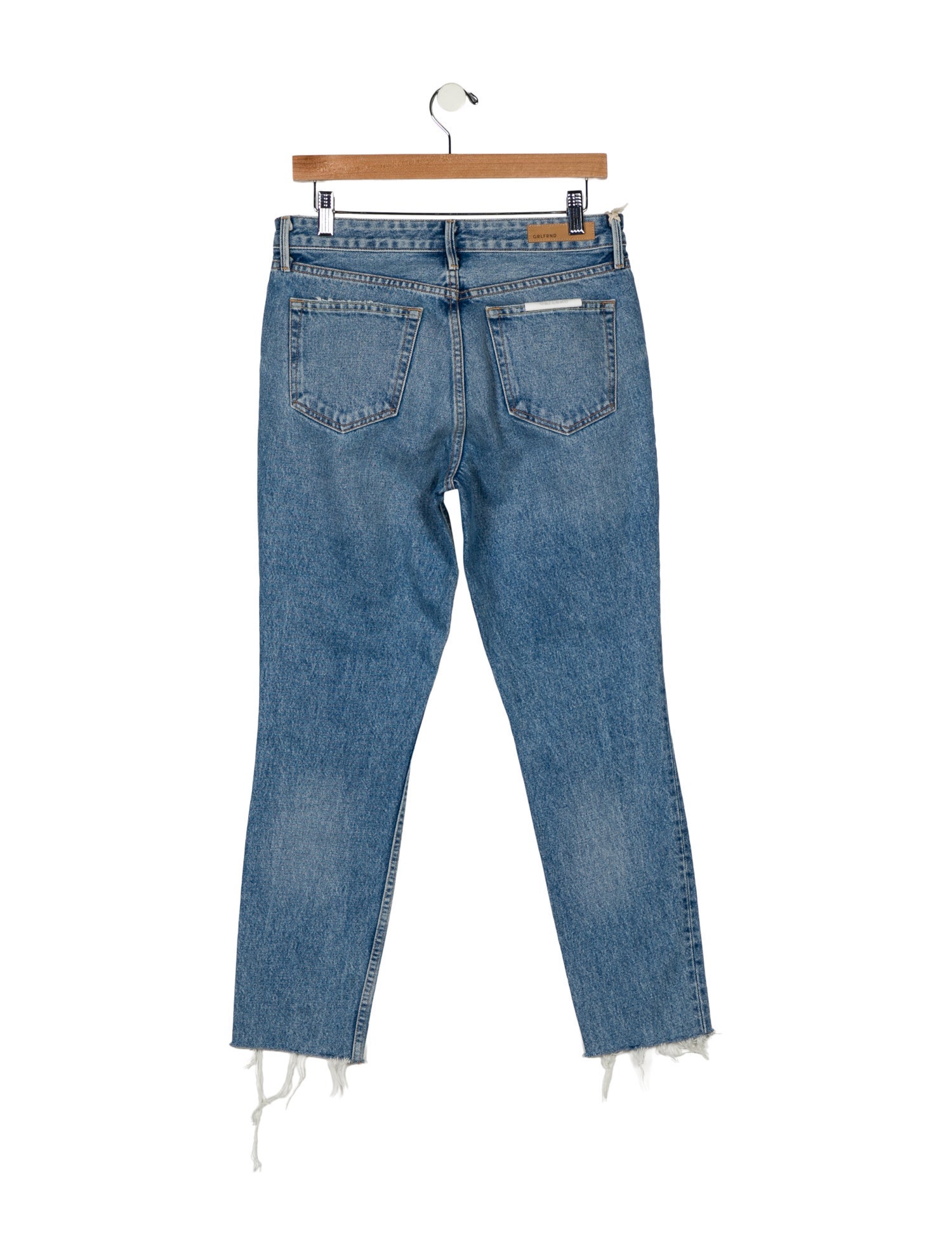 GRLFRND Mid-Rise Straight Leg Jeans w/ Tags