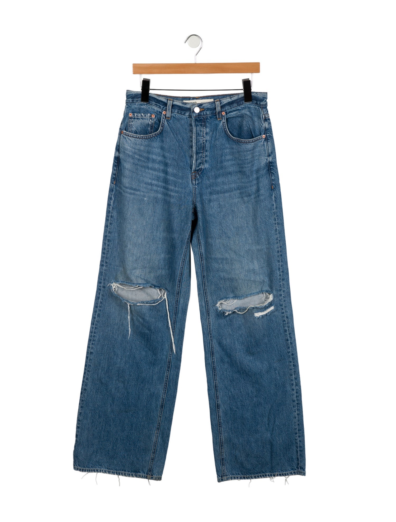 GRLFRND High-Rise Wide Leg Jeans