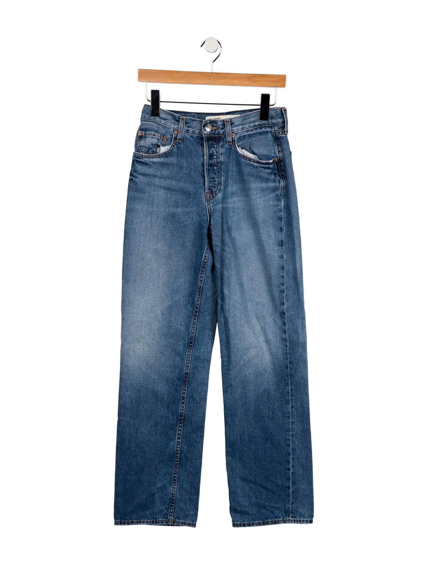 GRLFRND High-Rise Wide Leg Jeans
