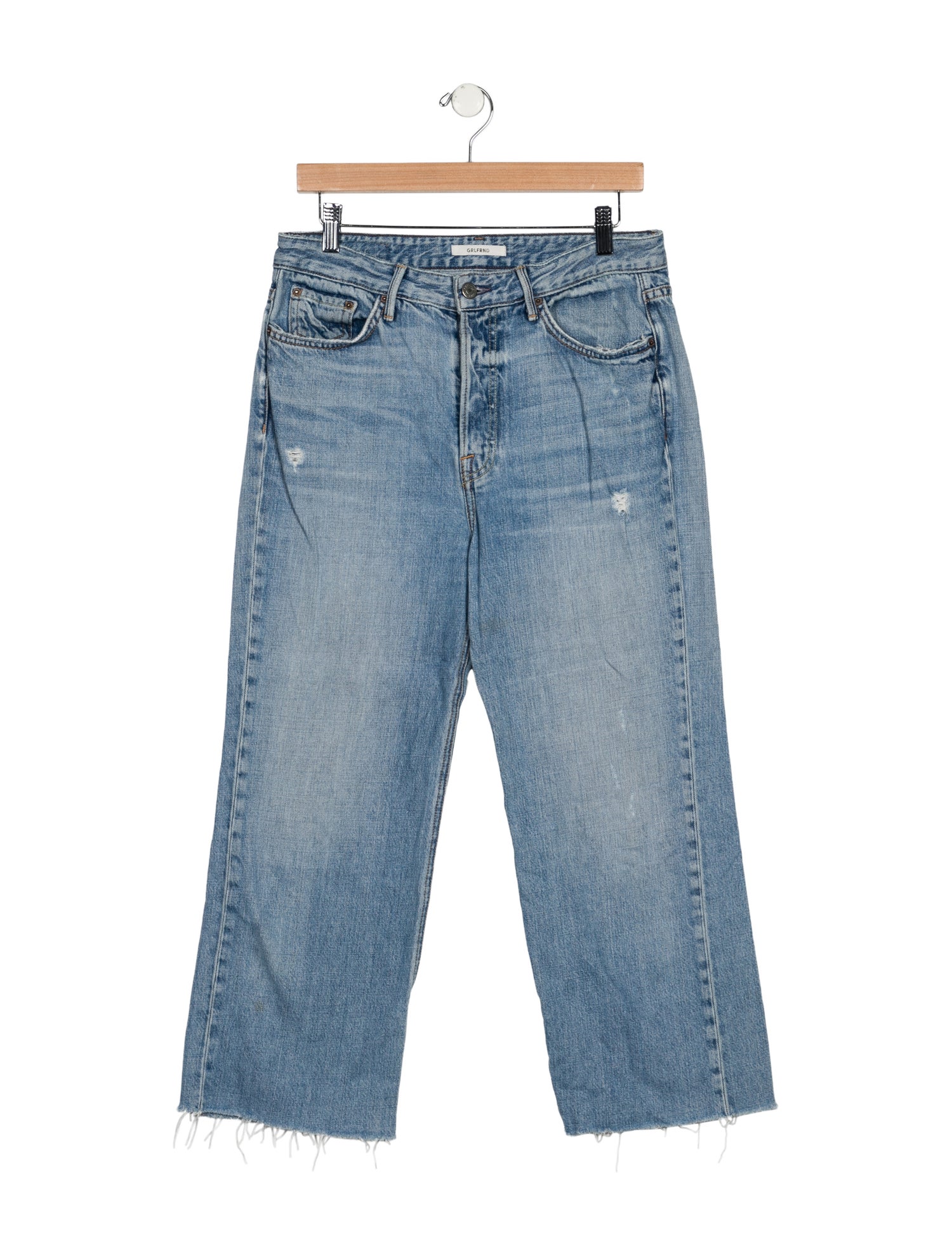 GRLFRND Mid-Rise Wide Leg Jeans