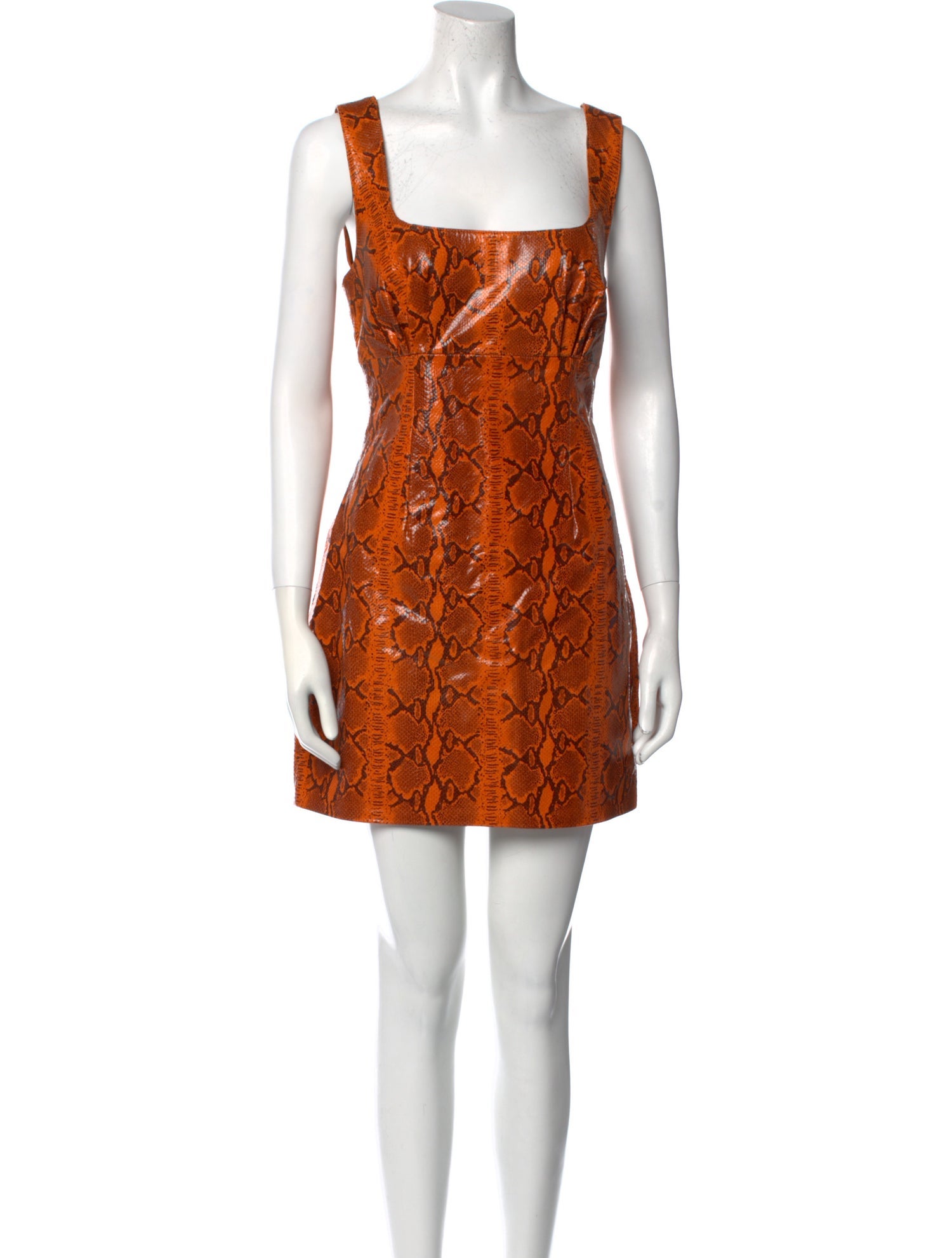 GRLFRND Leather Mini Dress