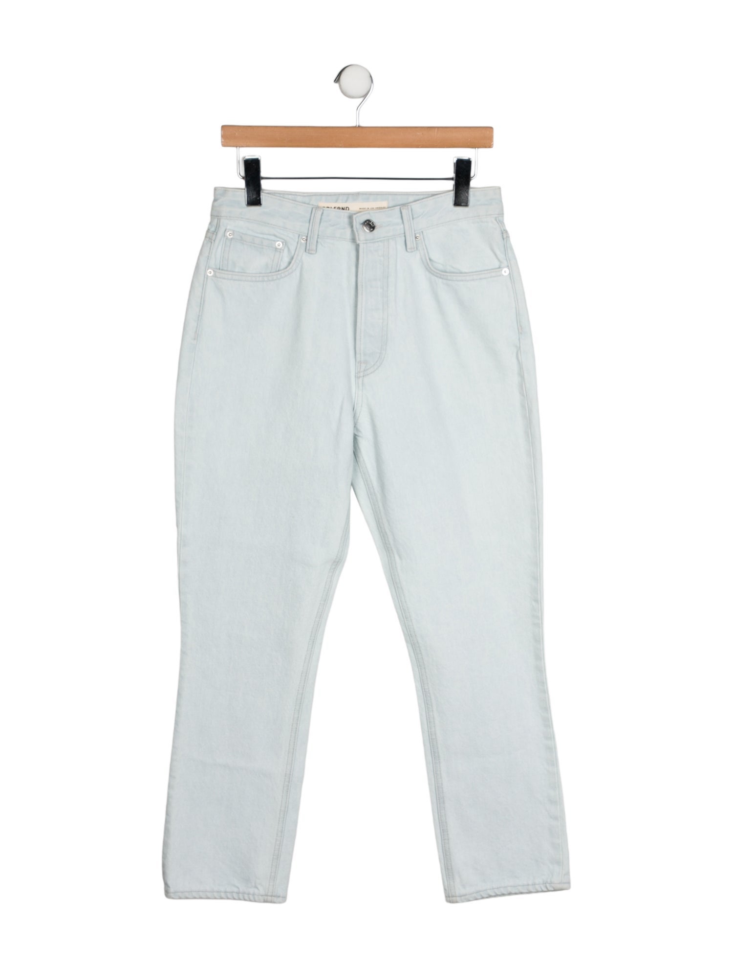 GRLFRND High-Rise Straight Leg Jeans