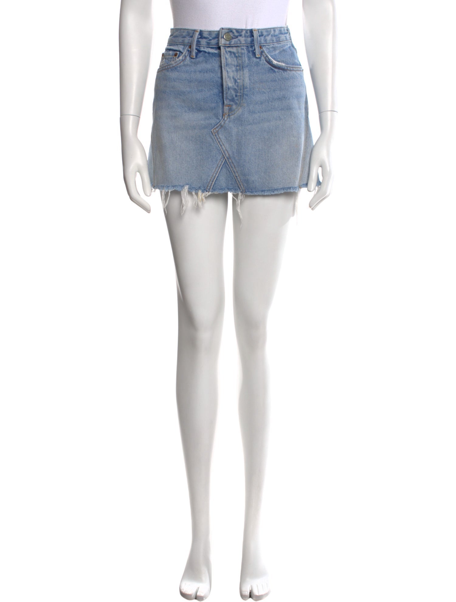 GRLFRND Distressed Accents Mini Skirt