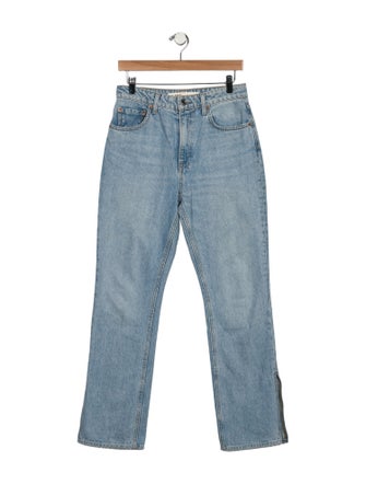 GRLFRND High-Rise Straight Leg Jeans