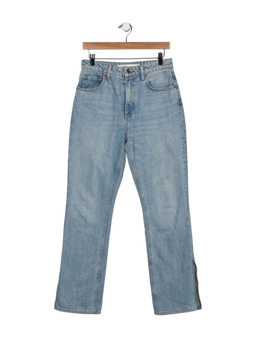 GRLFRND High-Rise Straight Leg Jeans