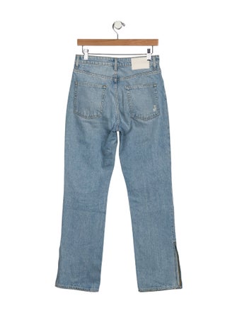 GRLFRND High-Rise Straight Leg Jeans