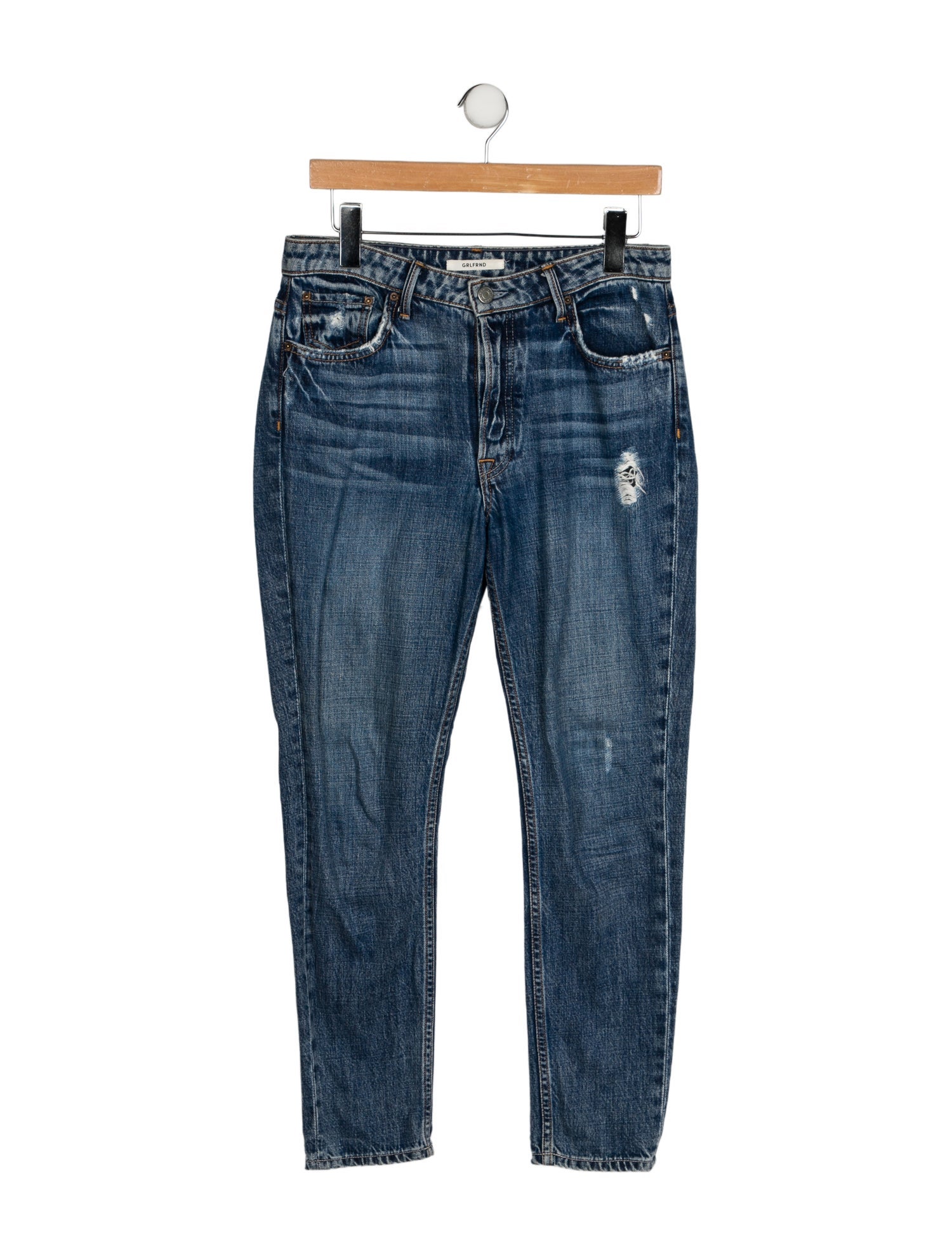 GRLFRND Mid-Rise Skinny Leg Jeans
