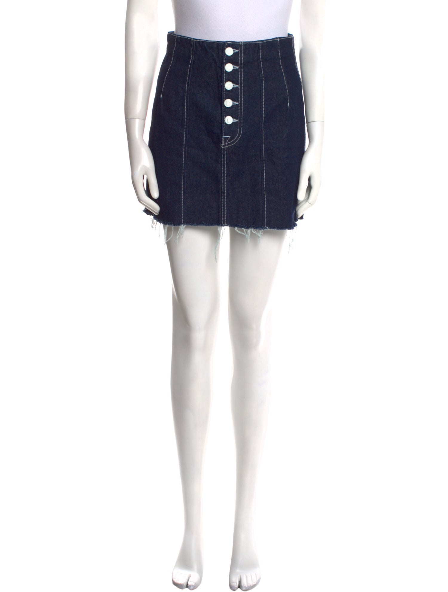 GRLFRND Distressed Accents Mini Skirt