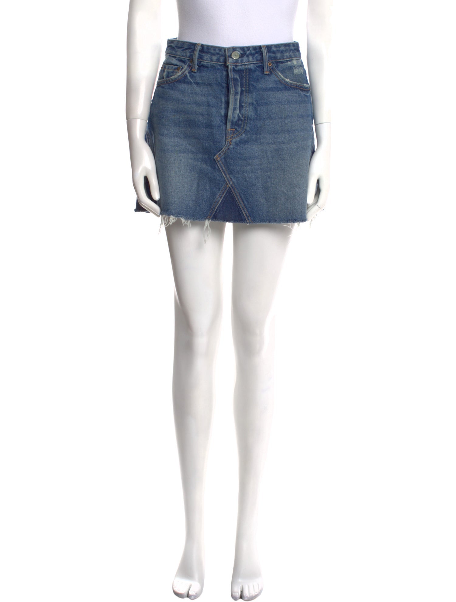 GRLFRND Distressed Accents Mini Skirt