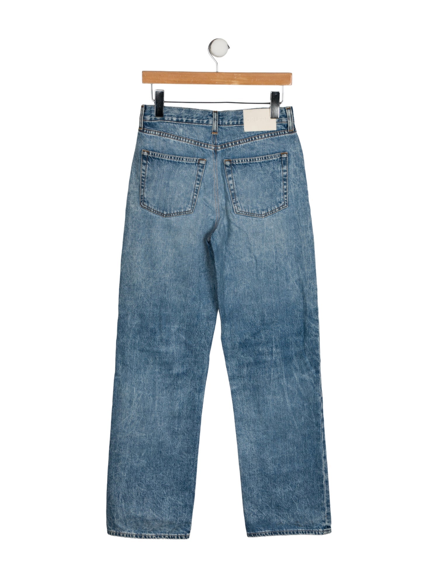 GRLFRND Mid-Rise Wide Leg Jeans