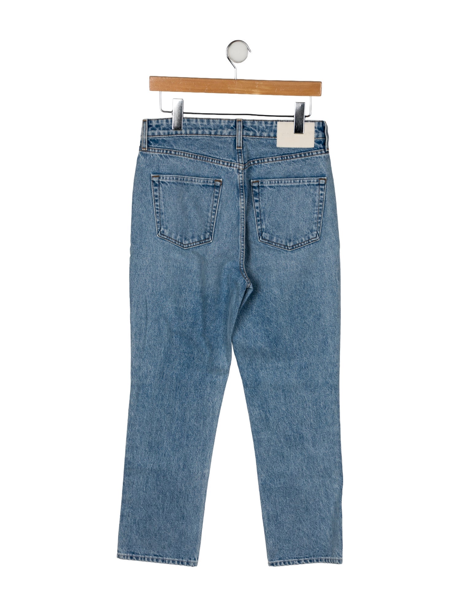 GRLFRND High-Rise Straight Leg Jeans