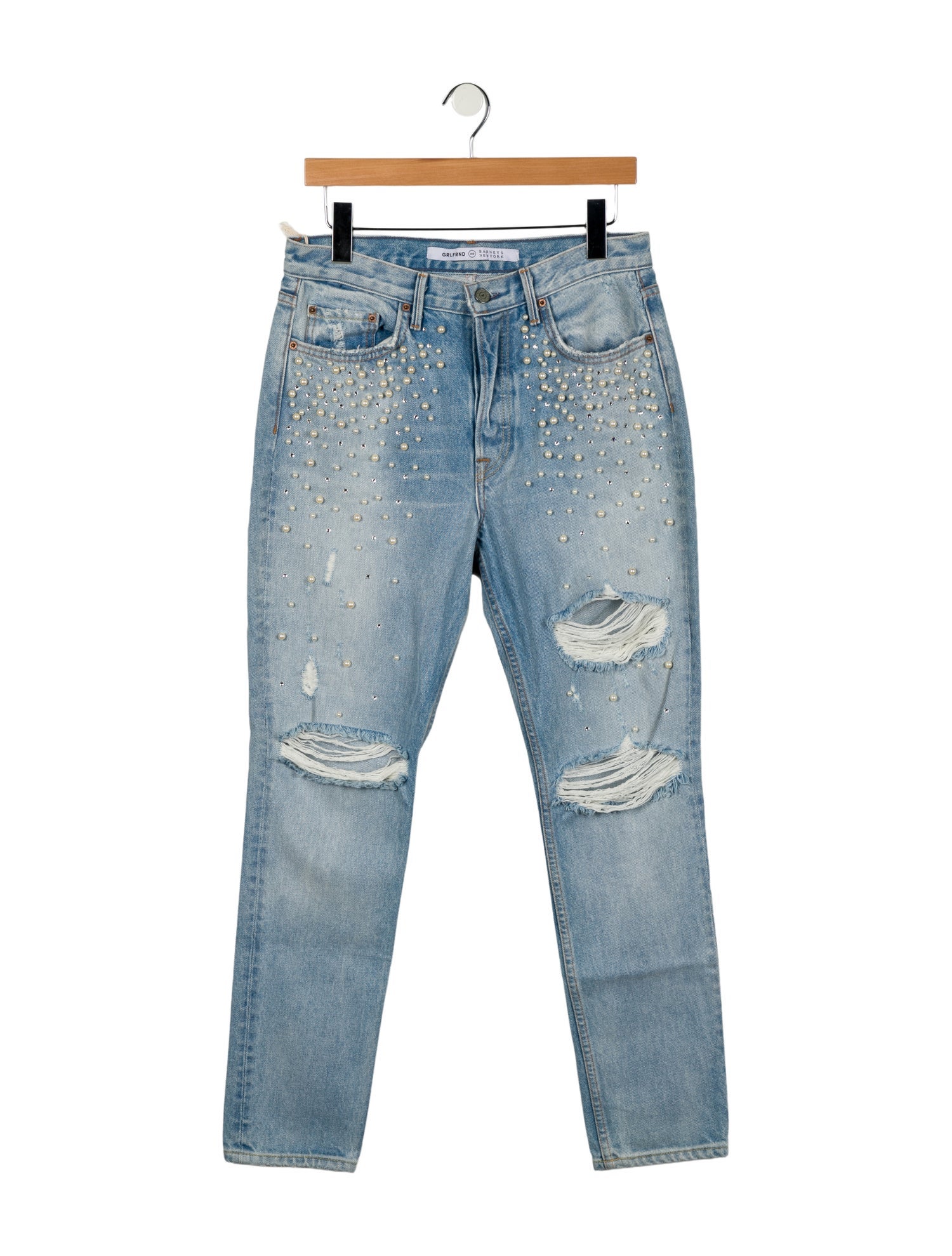 GRLFRND High-Rise Straight Leg Jeans w/ Tags