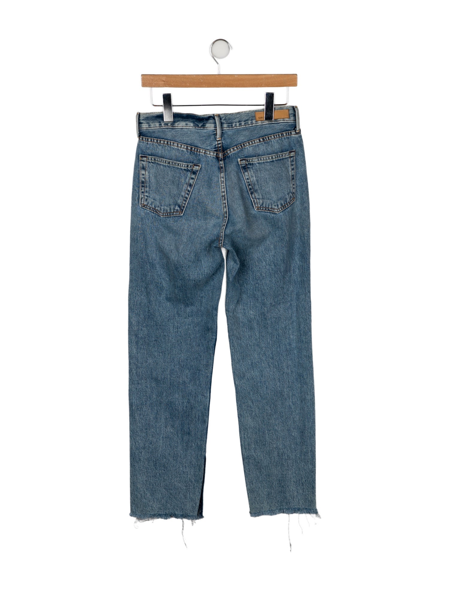 GRLFRND High-Rise Straight Leg Jeans