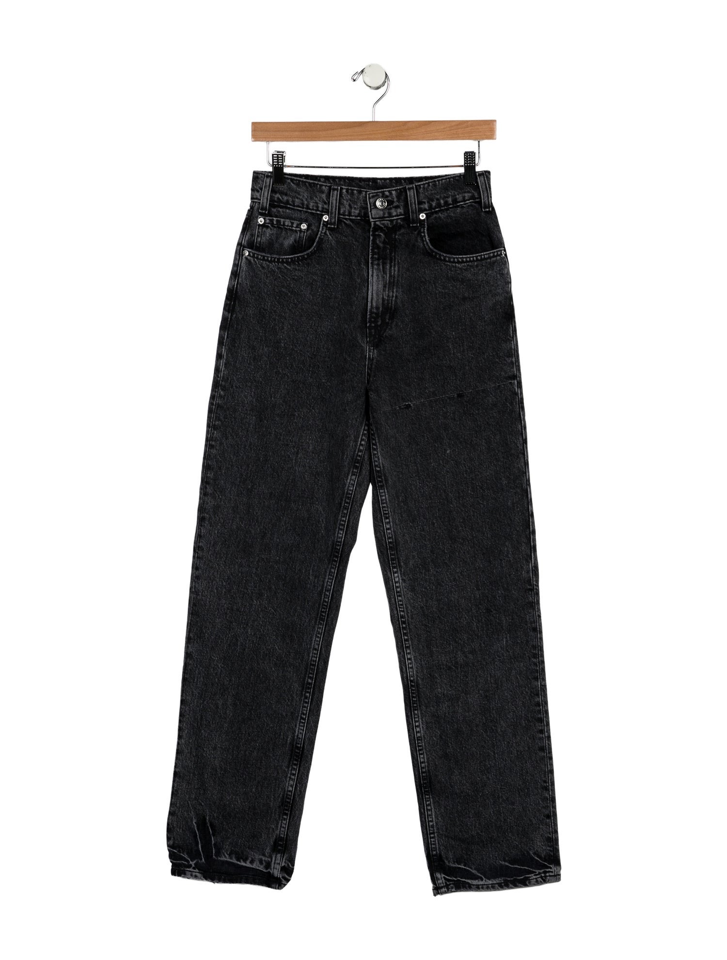 GRLFRND High-Rise Straight Leg Jeans