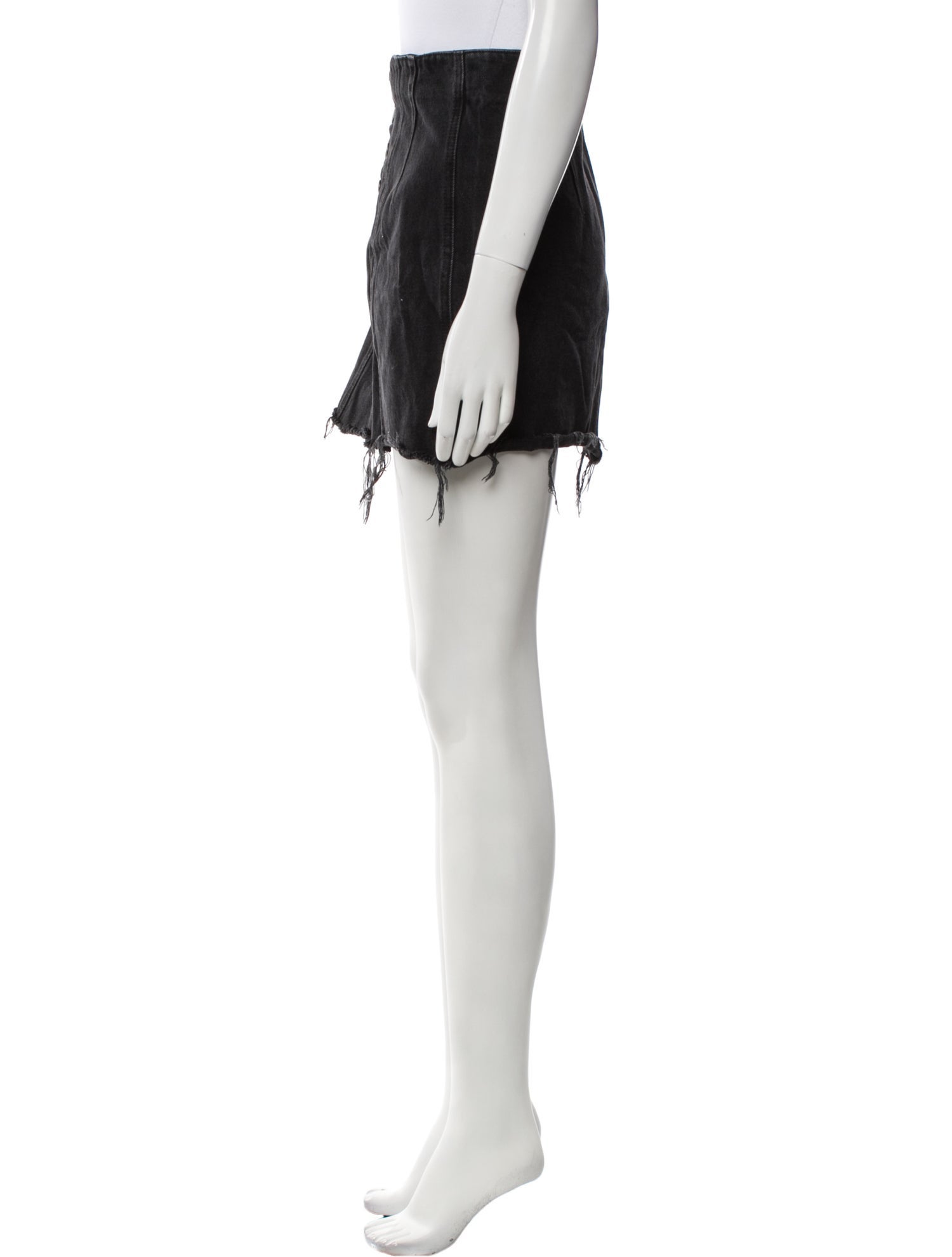 GRLFRND Distressed Accents Mini Skirt