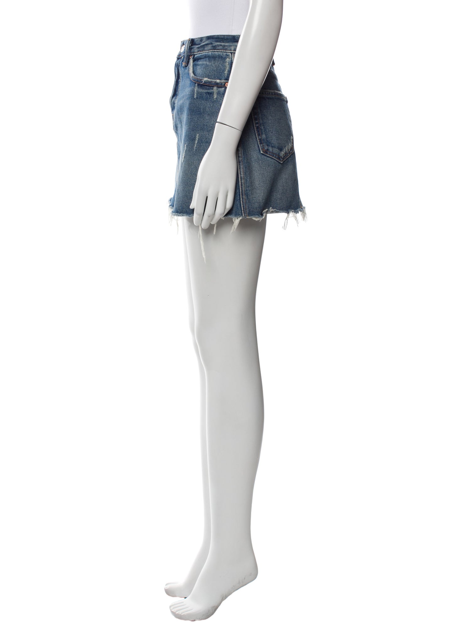 GRLFRND Distressed Accents Mini Skirt