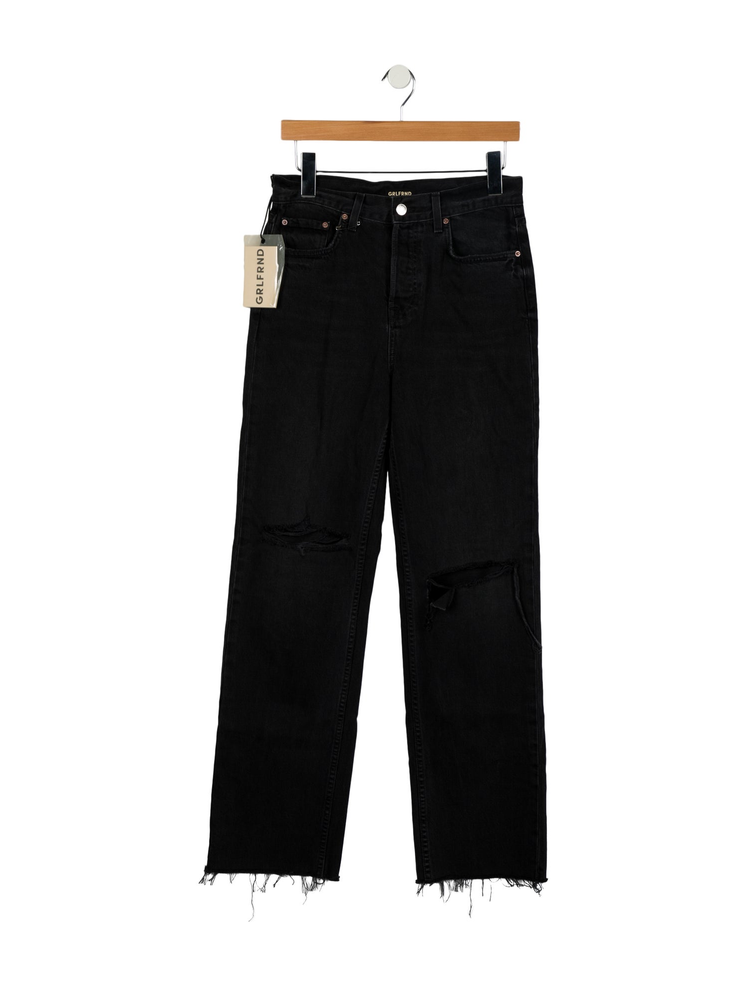 GRLFRND High-Rise Wide Leg Jeans