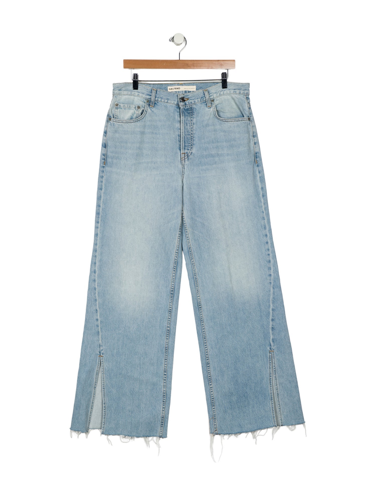GRLFRND High-Rise Wide Leg Jeans