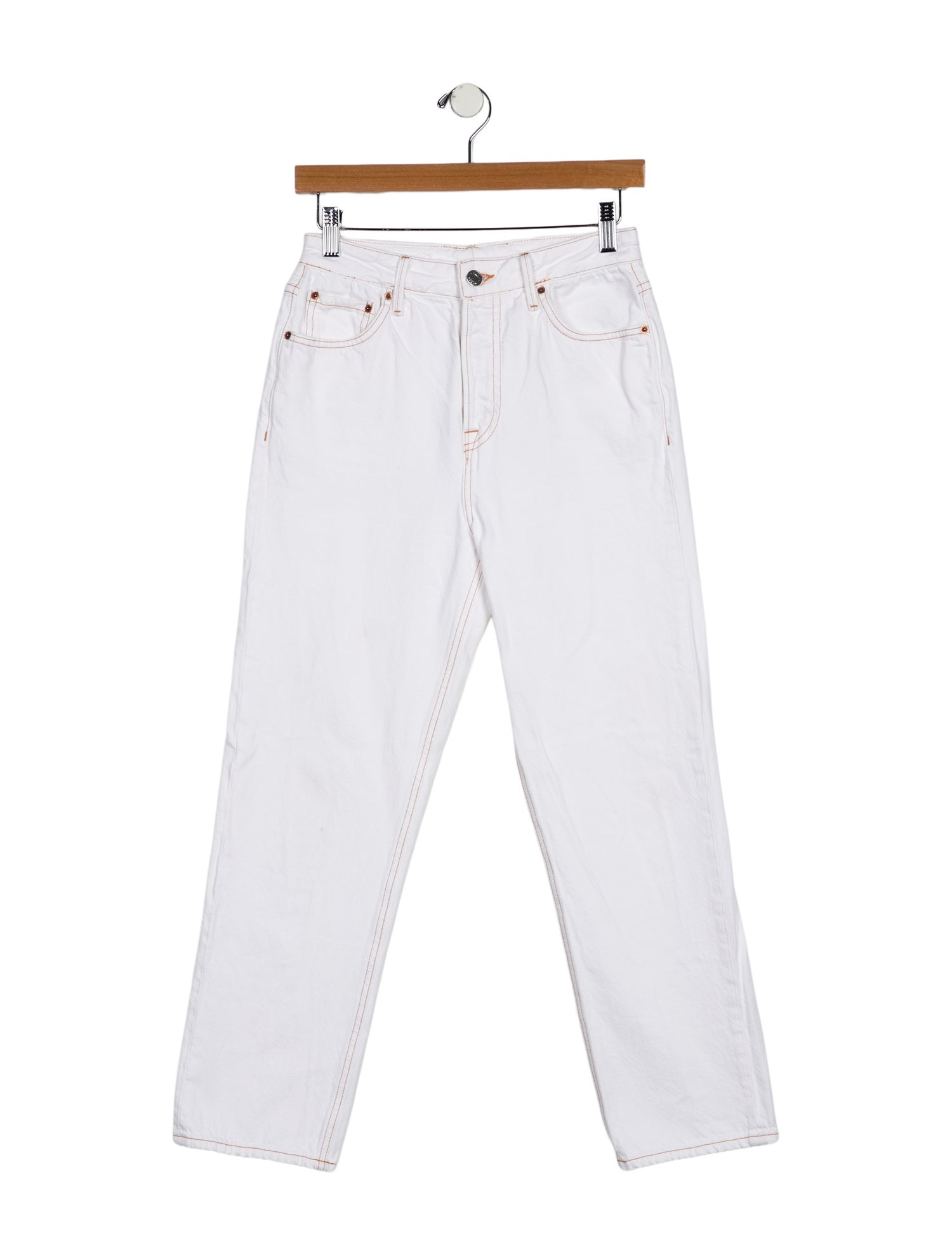 GRLFRND High-Rise Straight Leg Jeans