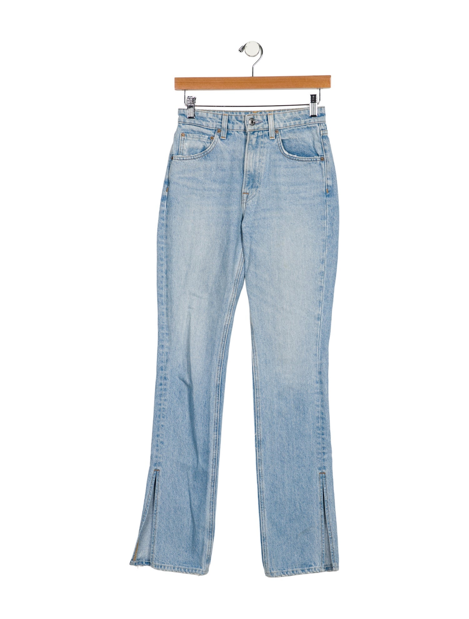 GRLFRND High-Rise Straight Leg Jeans