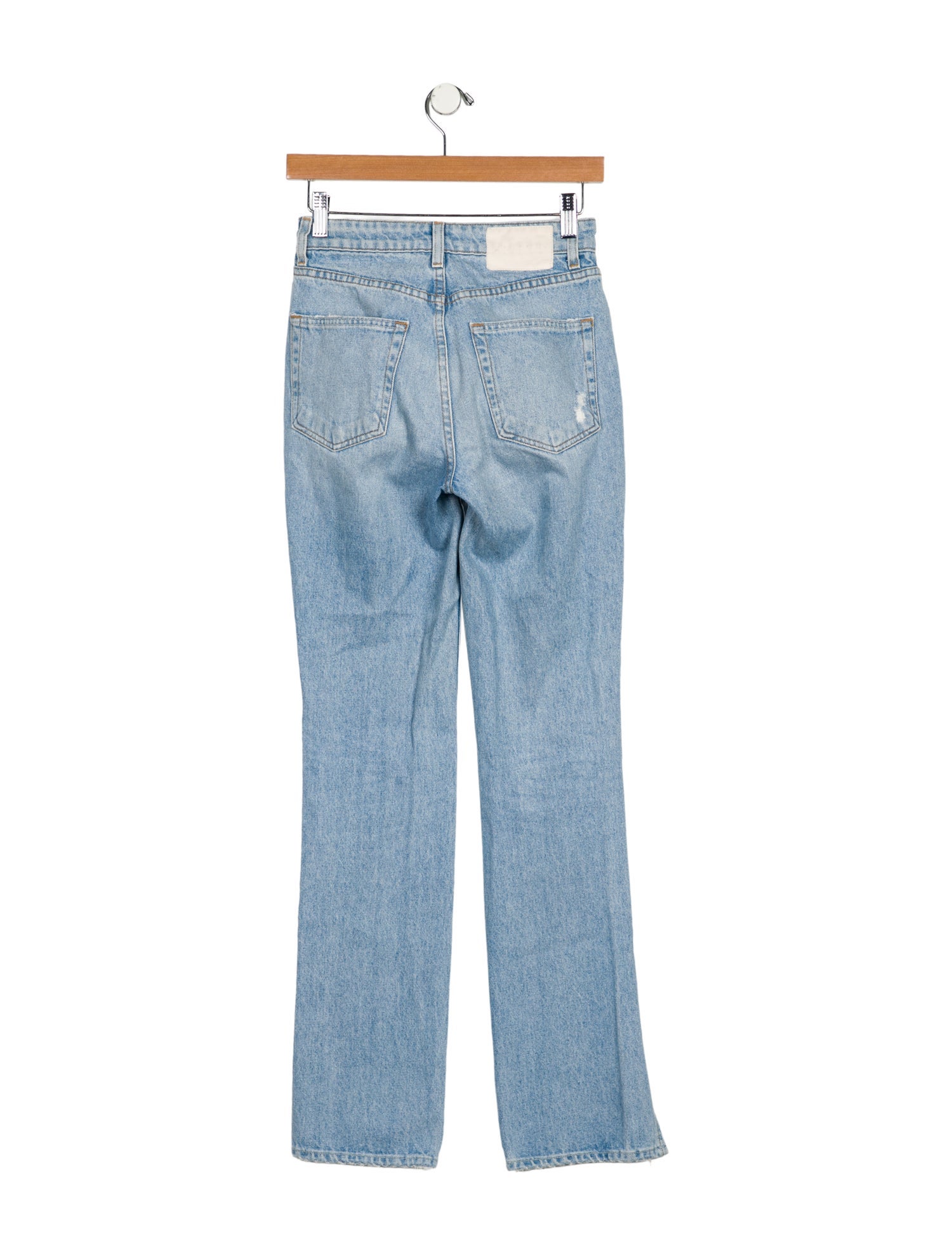 GRLFRND High-Rise Straight Leg Jeans