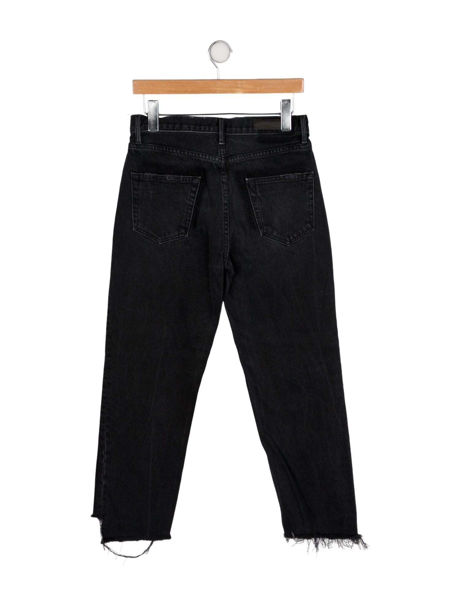 GRLFRND Mid-Rise Straight Leg Jeans