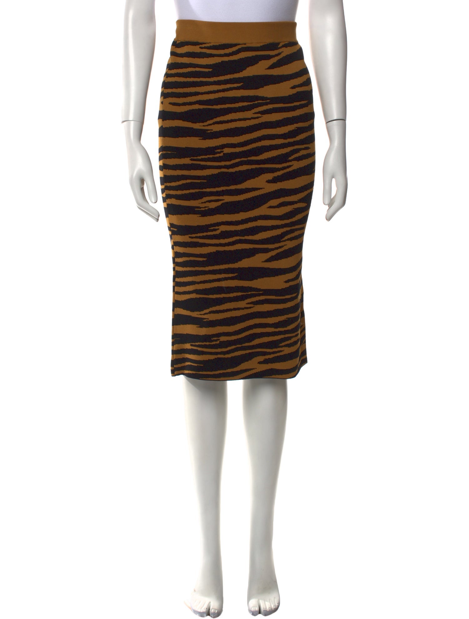 GRLFRND Animal Print Midi Length Skirt