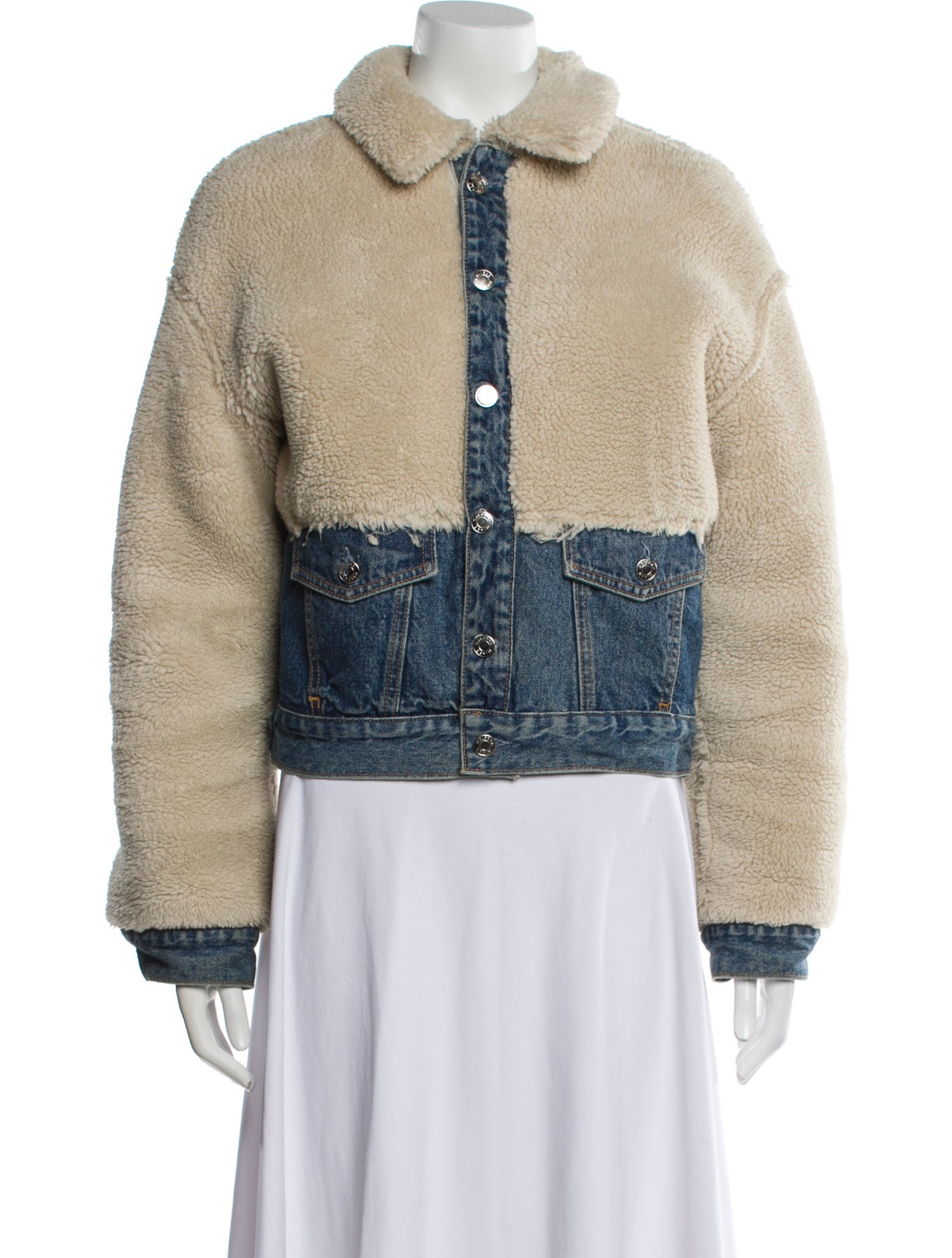 GRLFRND Printed Denim Jacket