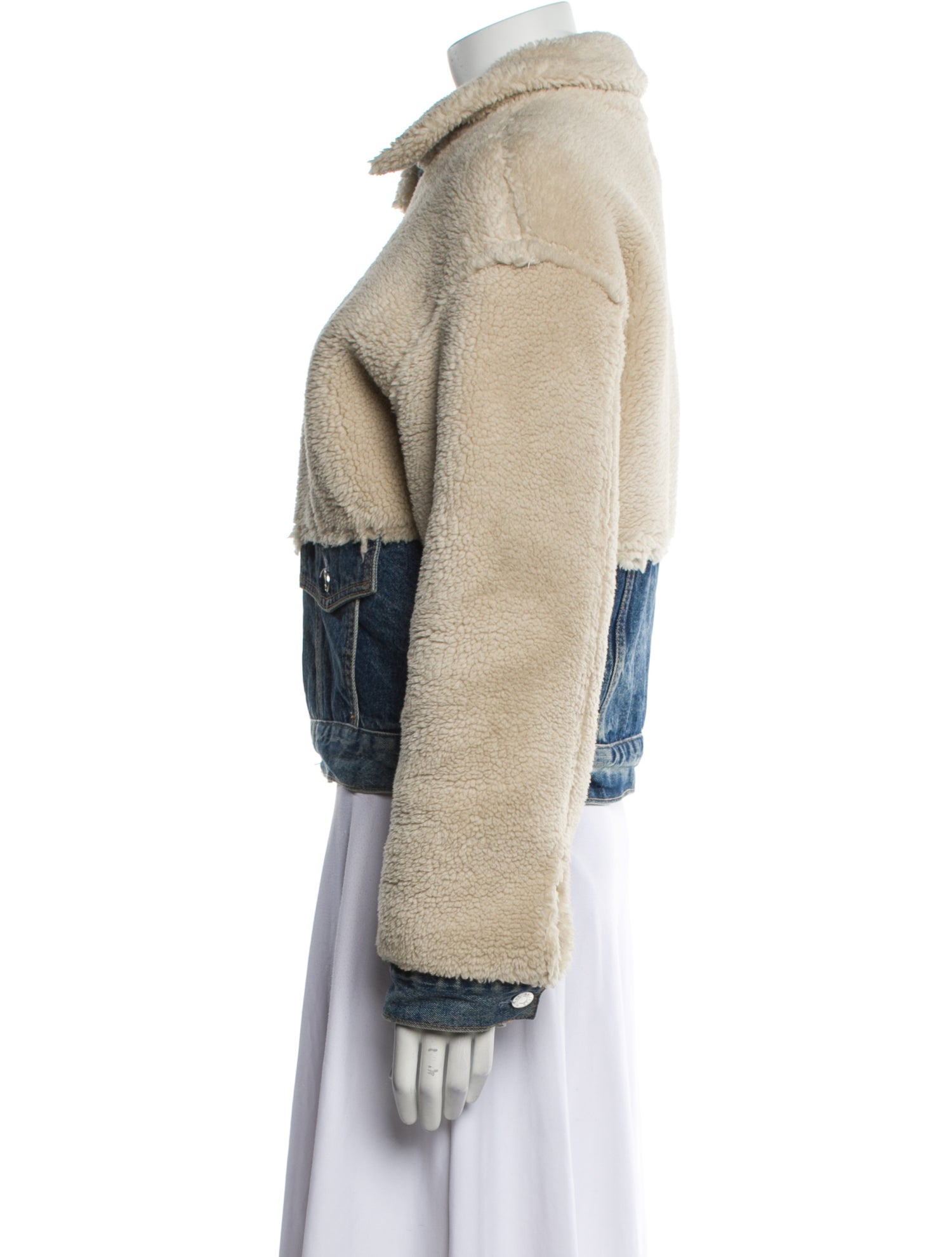 GRLFRND Printed Denim Jacket