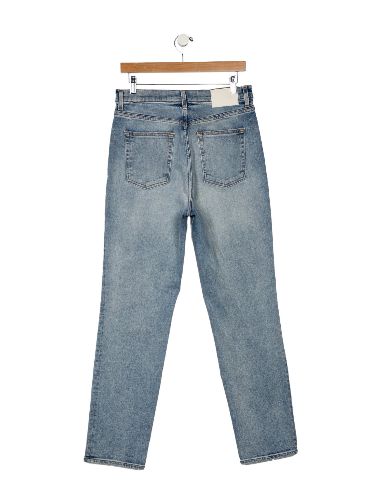 GRLFRND High-Rise Straight Leg Jeans