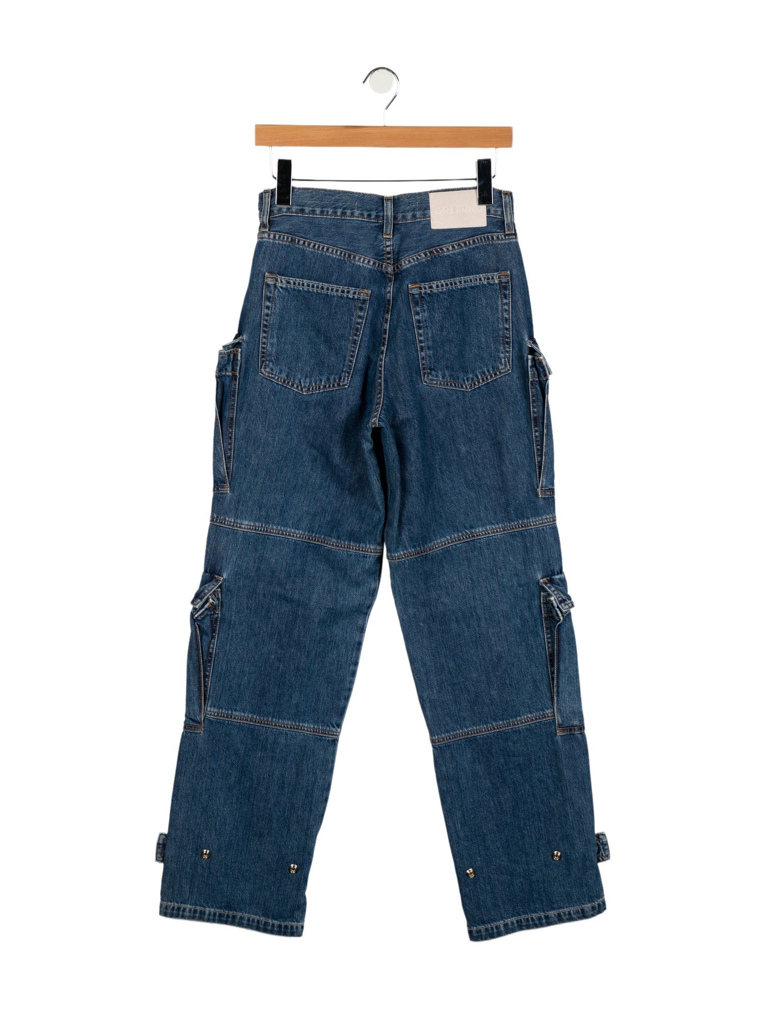 GRLFRND High-Rise Straight Leg Jeans