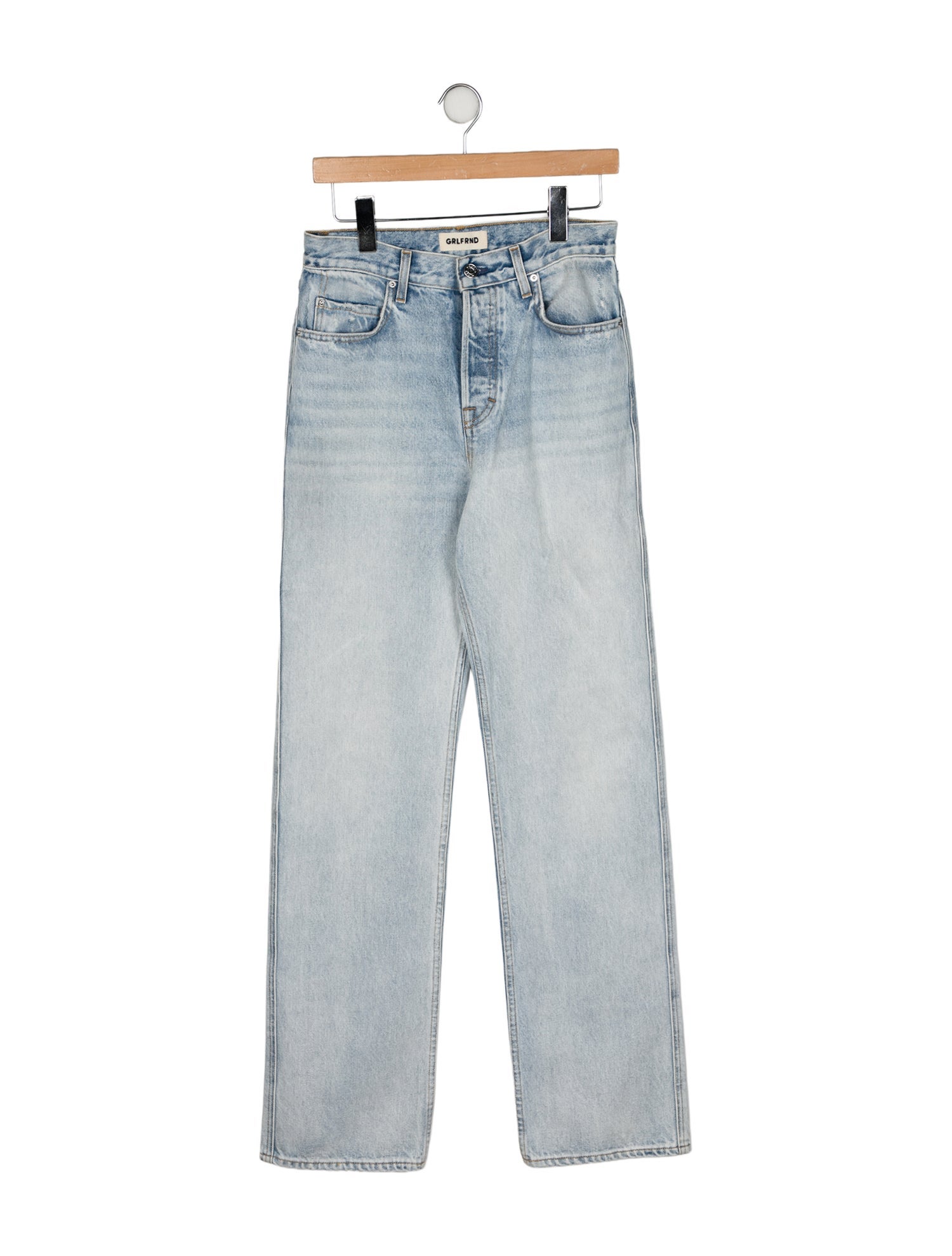 GRLFRND High-Rise Wide Leg Jeans