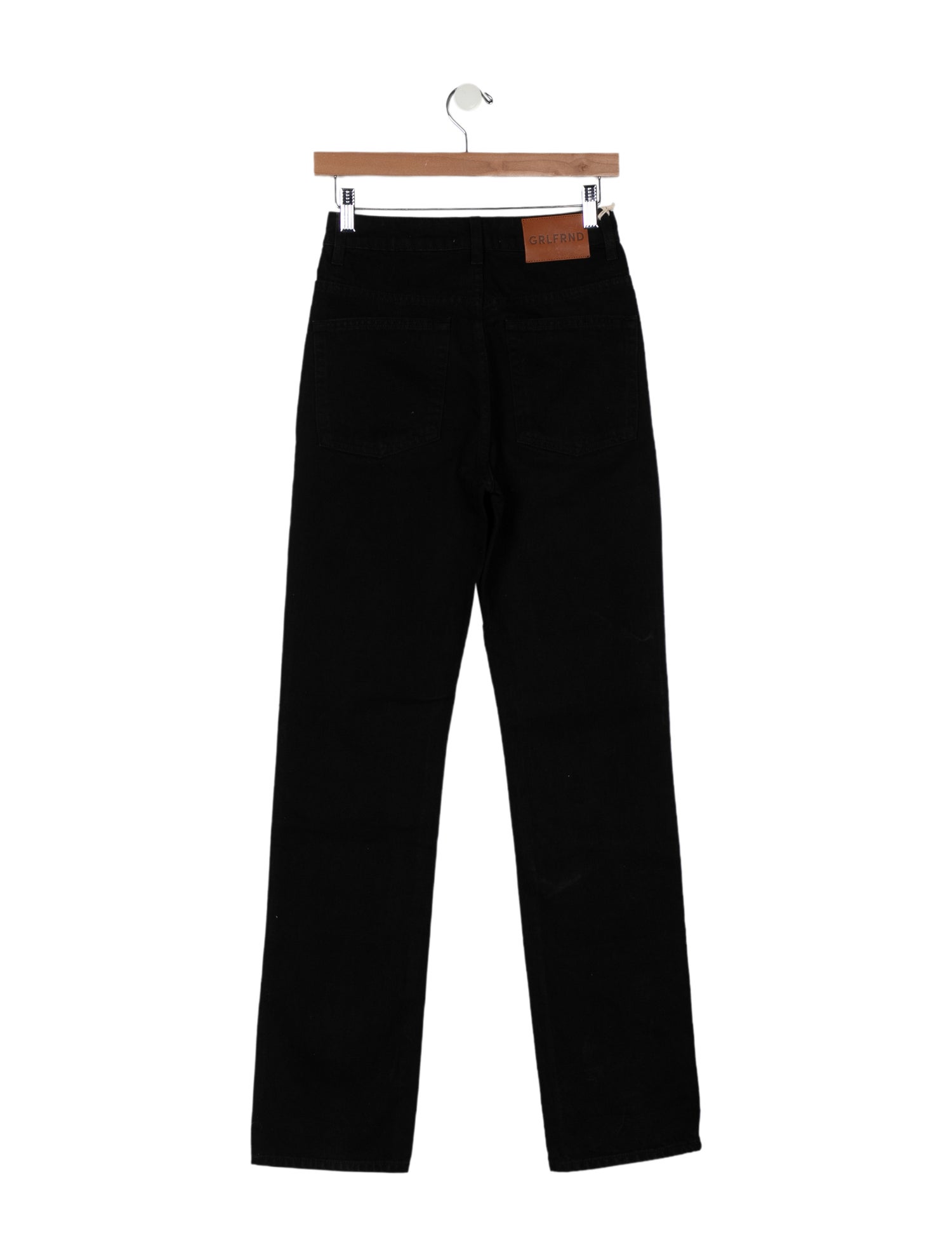 GRLFRND High-Rise Straight Leg Jeans