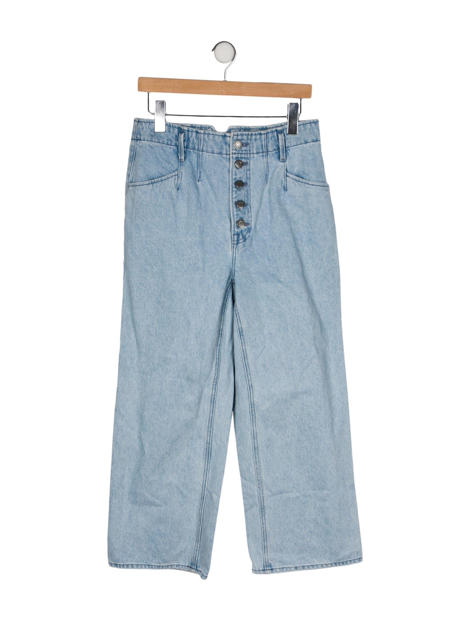 GRLFRND High-Rise Wide Leg Jeans