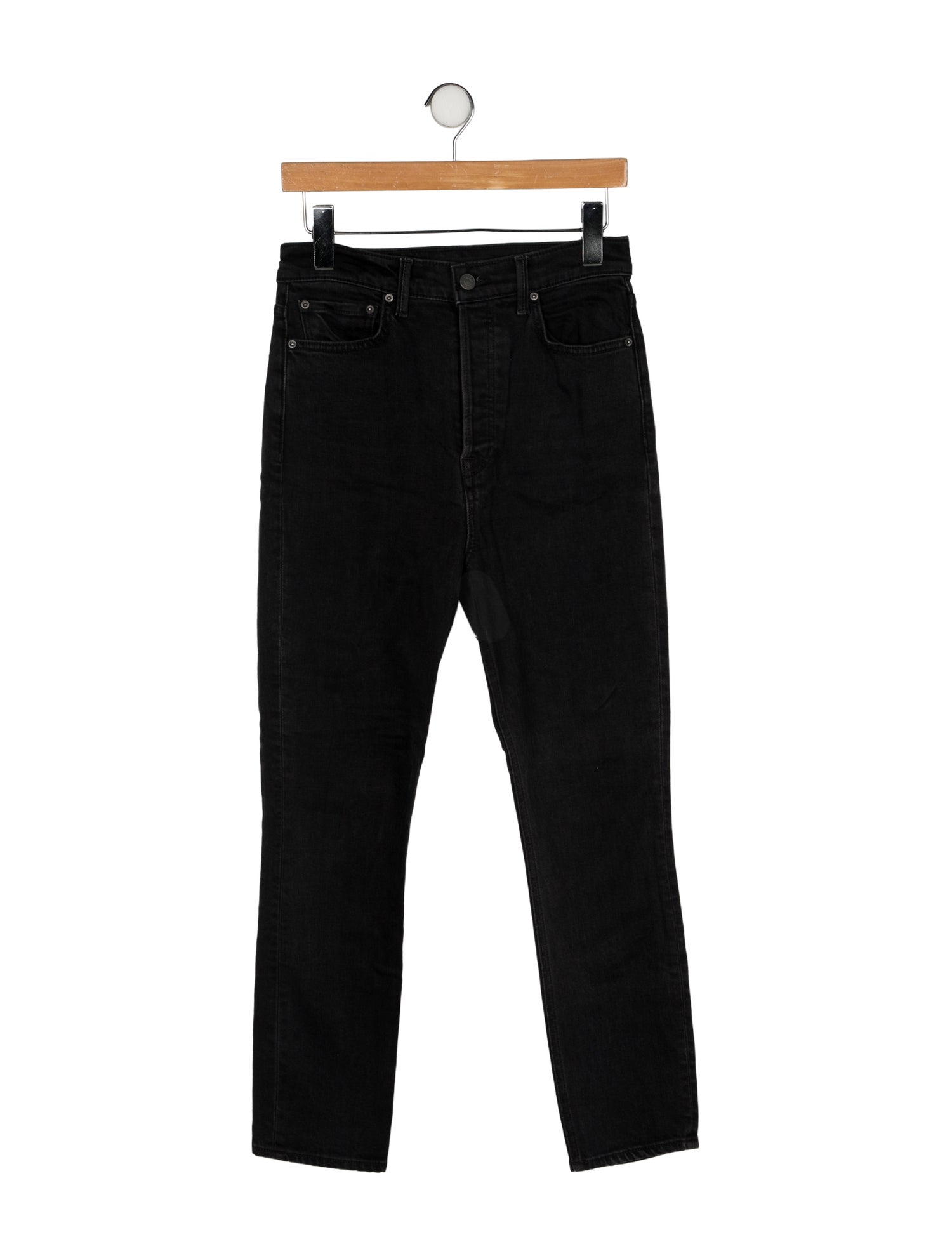 GRLFRND High-Rise Straight Leg Jeans