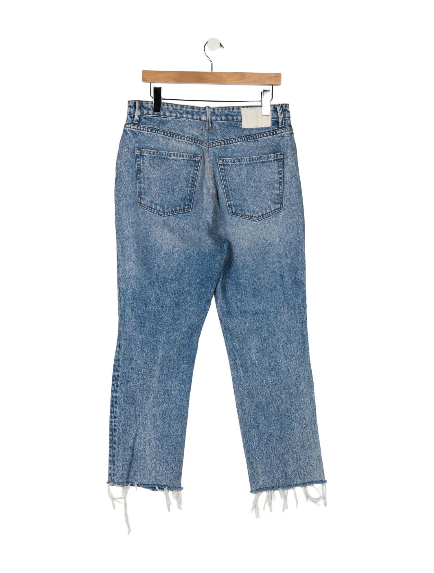 GRLFRND High-Rise Straight Leg Jeans