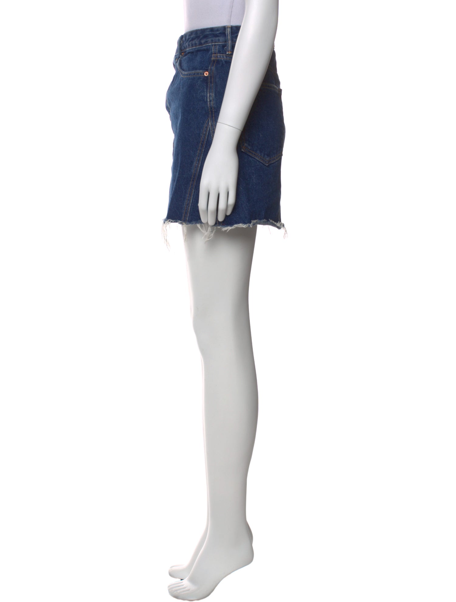 GRLFRND Distressed Accents Mini Skirt