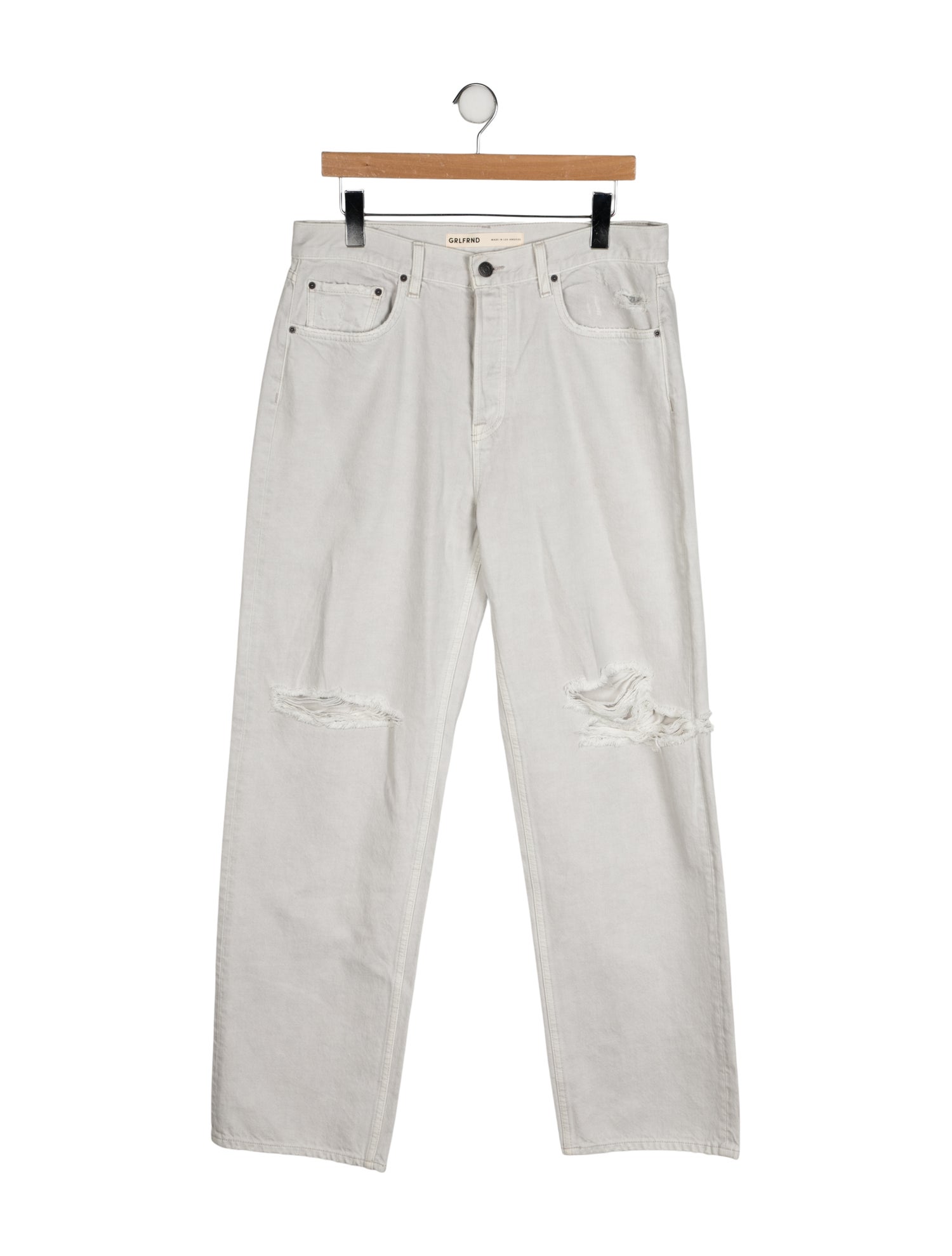 GRLFRND Mid-Rise Wide Leg Jeans