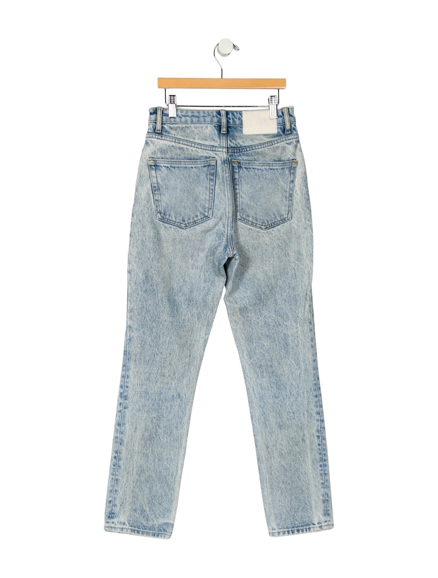 GRLFRND High-Rise Straight Leg Jeans