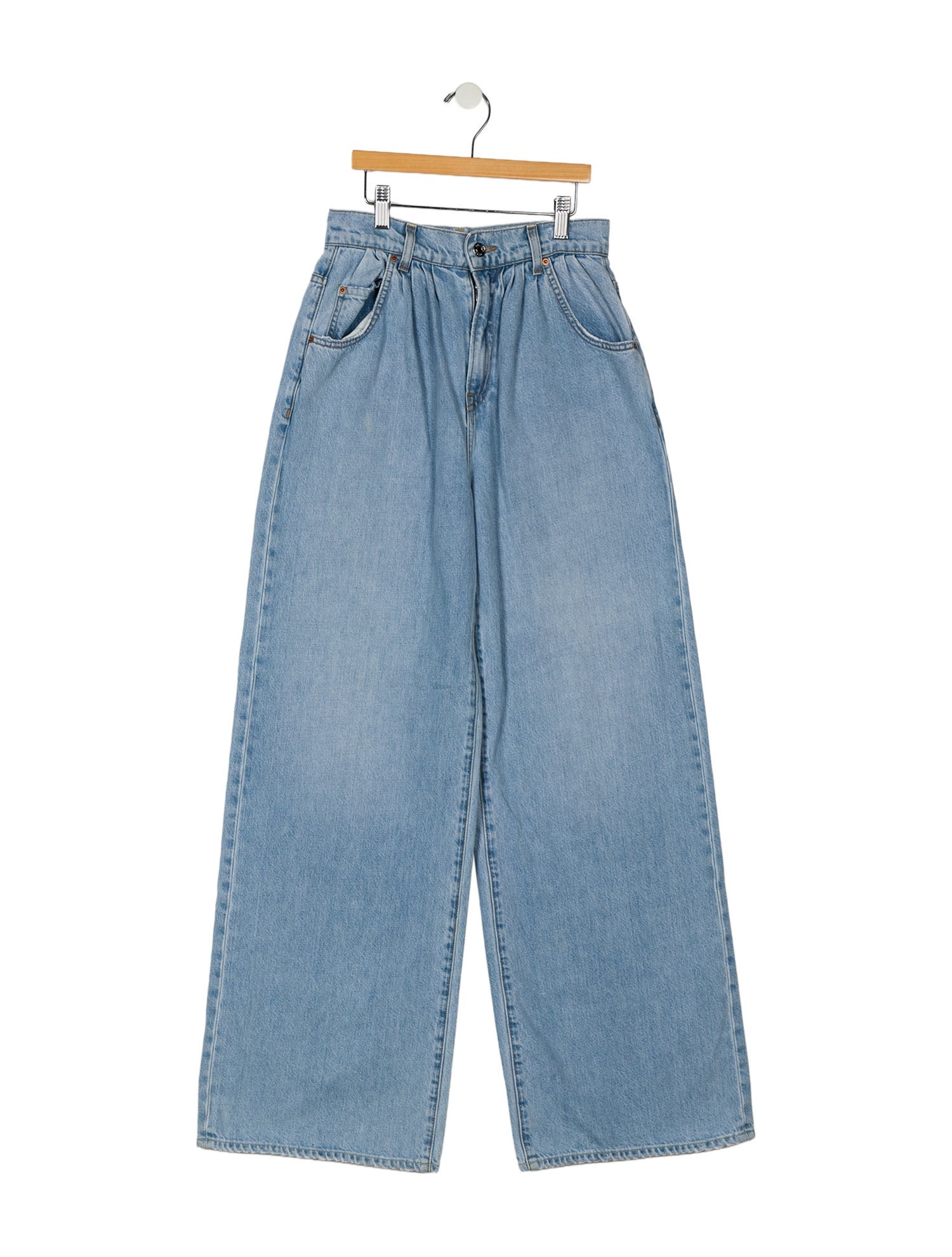 GRLFRND High-Rise Wide Leg Jeans
