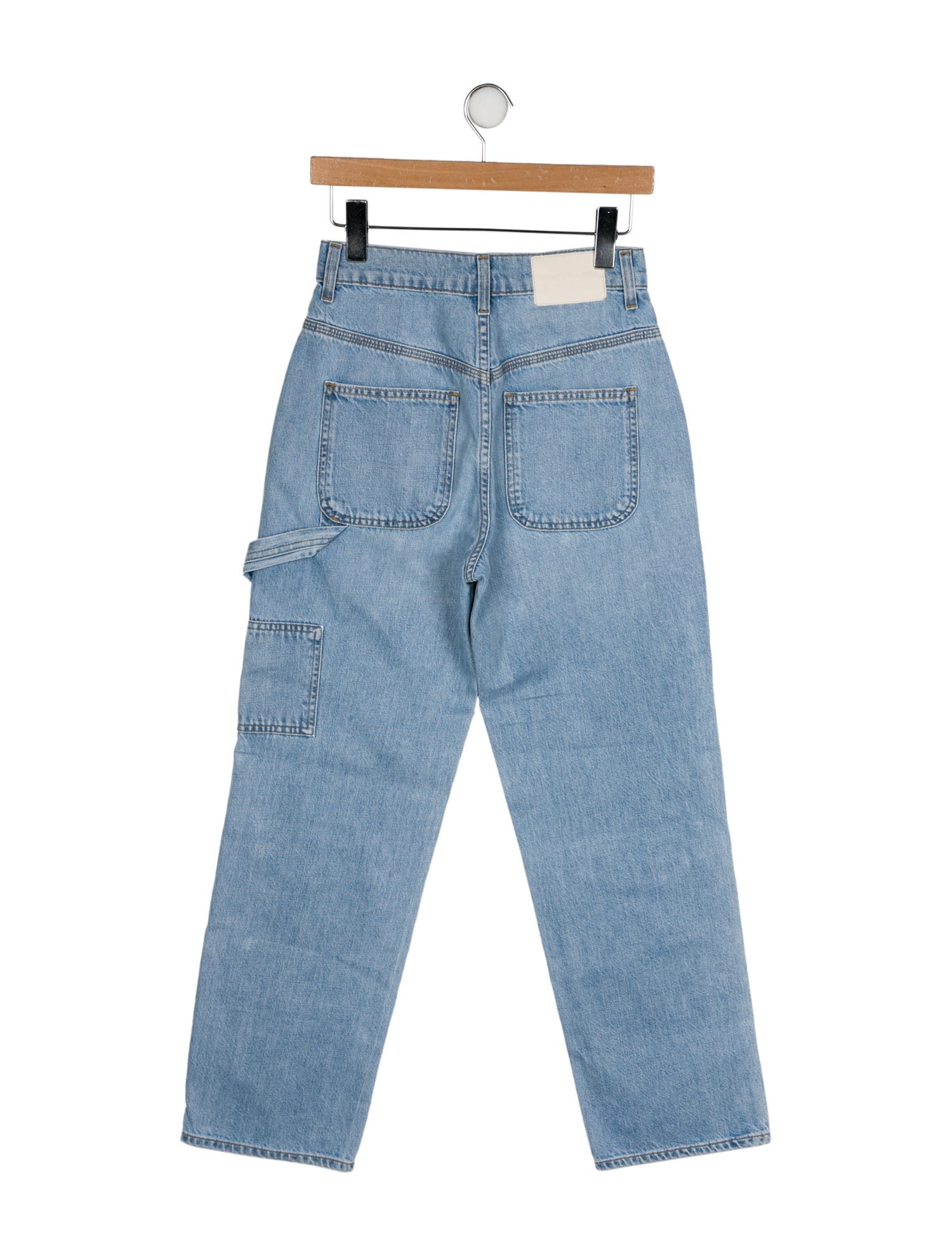 GRLFRND High-Rise Straight Leg Jeans